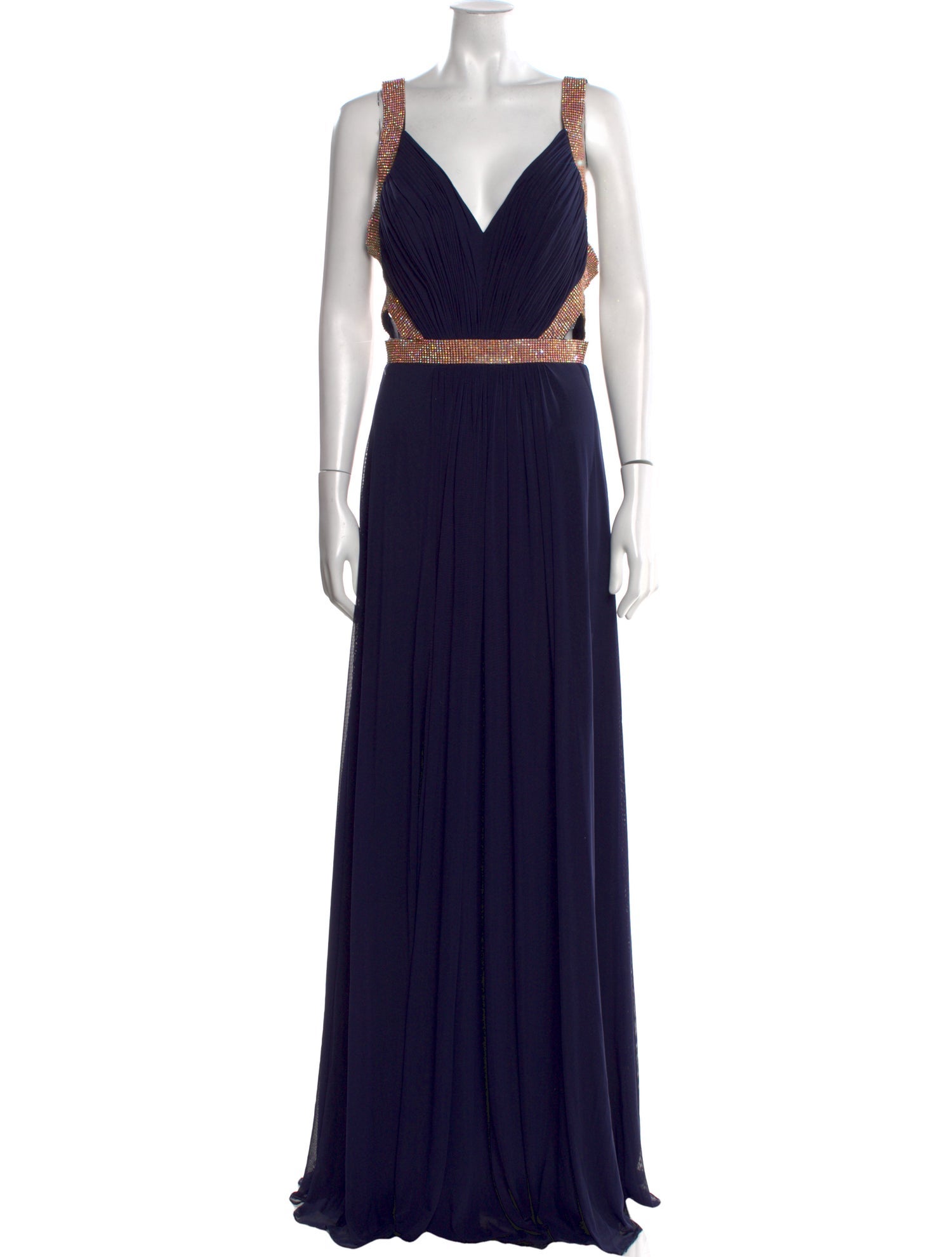 JVN by Jovani V-Neck Long Dress