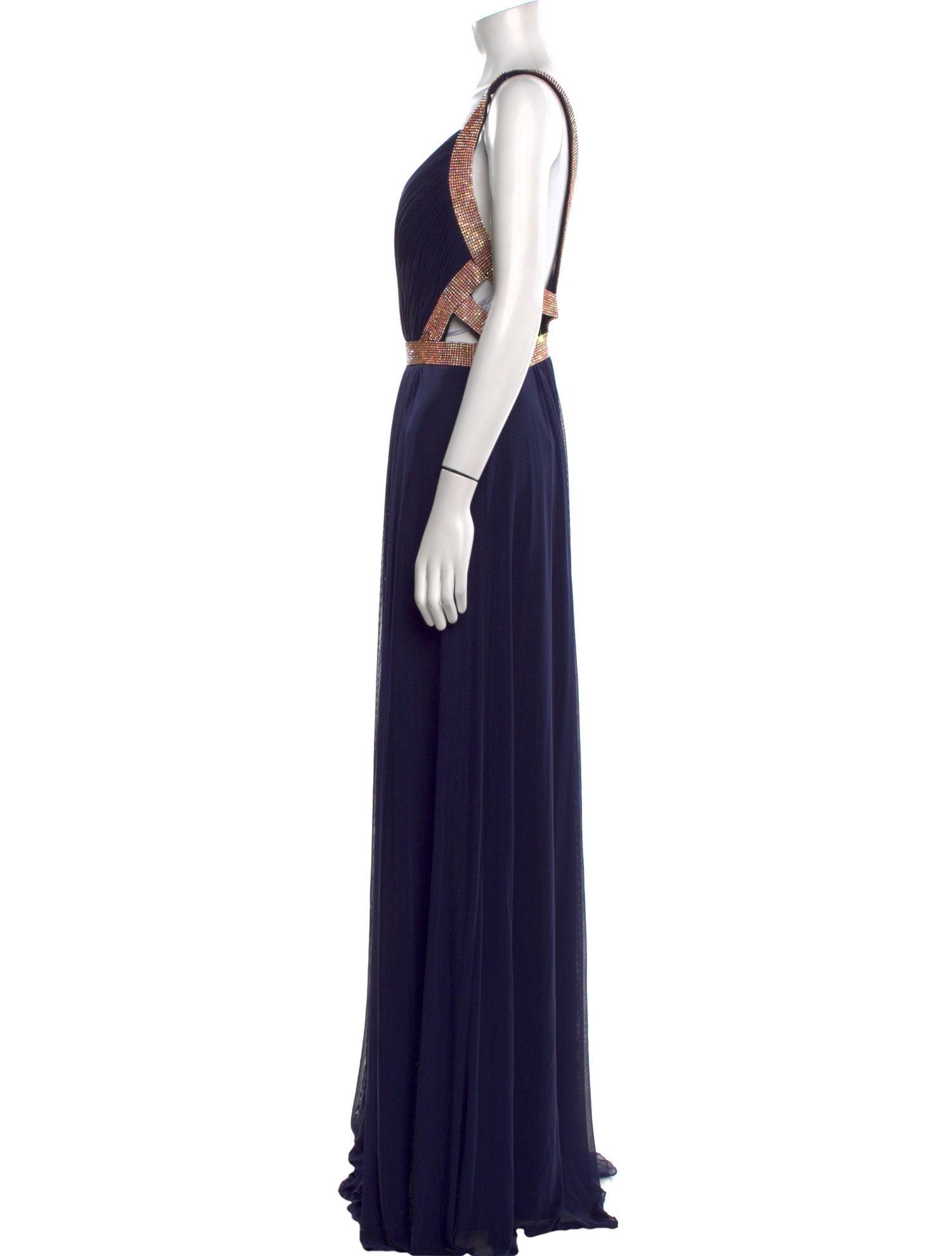 JVN by Jovani V-Neck Long Dress