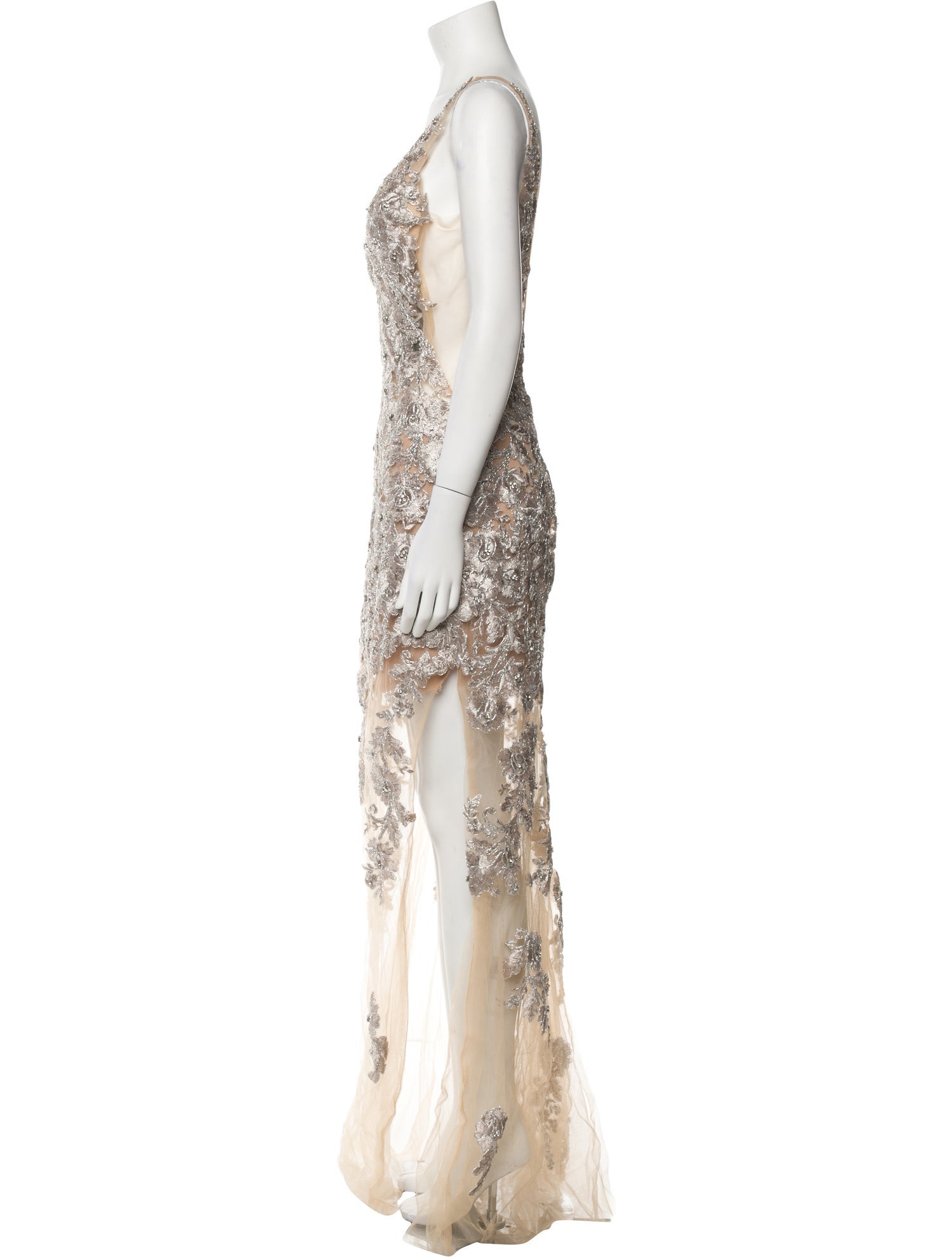 JVN by Jovani Lace Pattern Long Dress w/ Tags