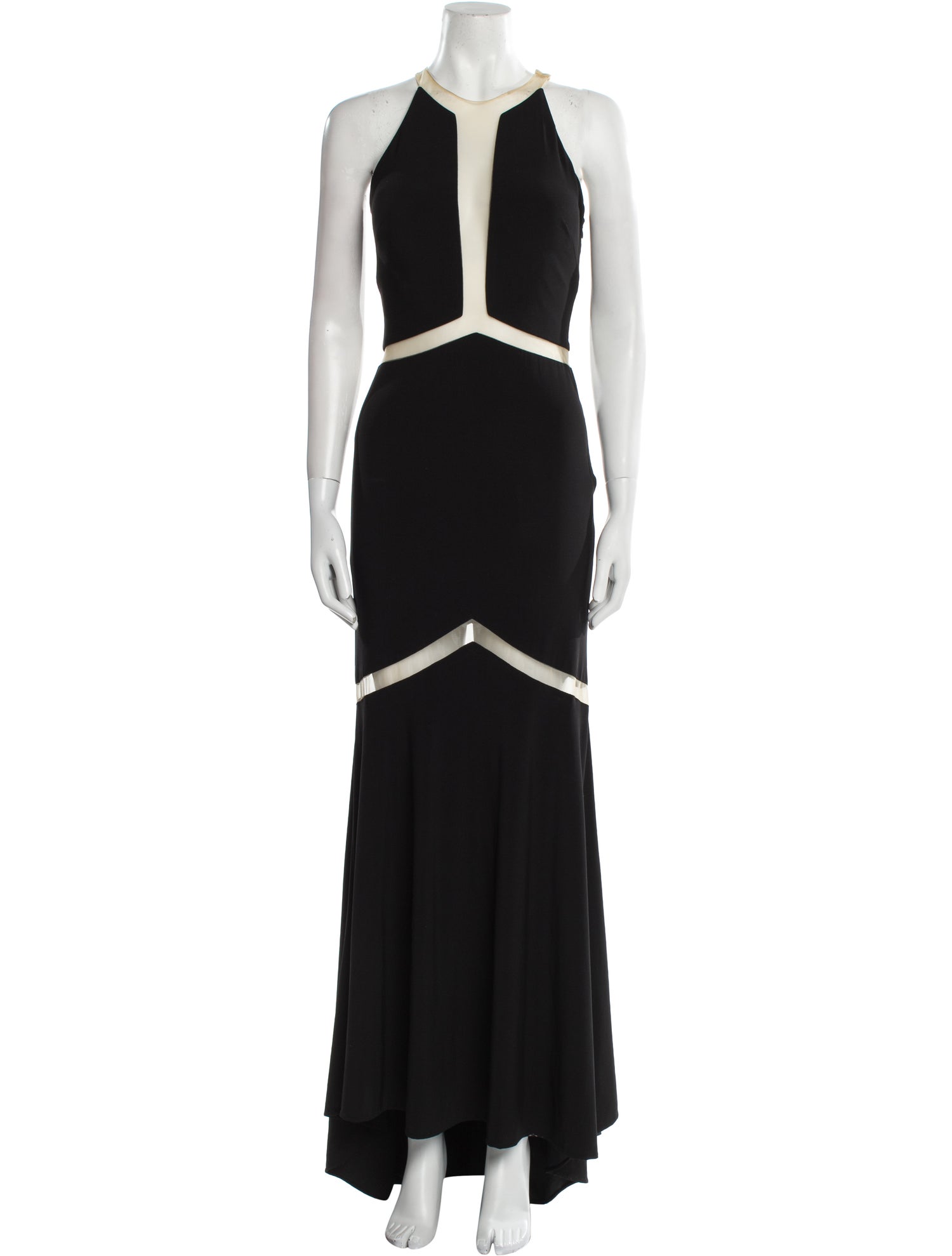 JVN by Jovani Scoop Neck Long Dress