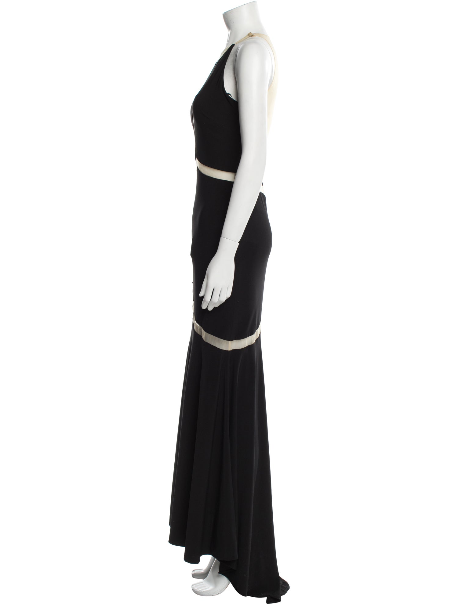 JVN by Jovani Scoop Neck Long Dress