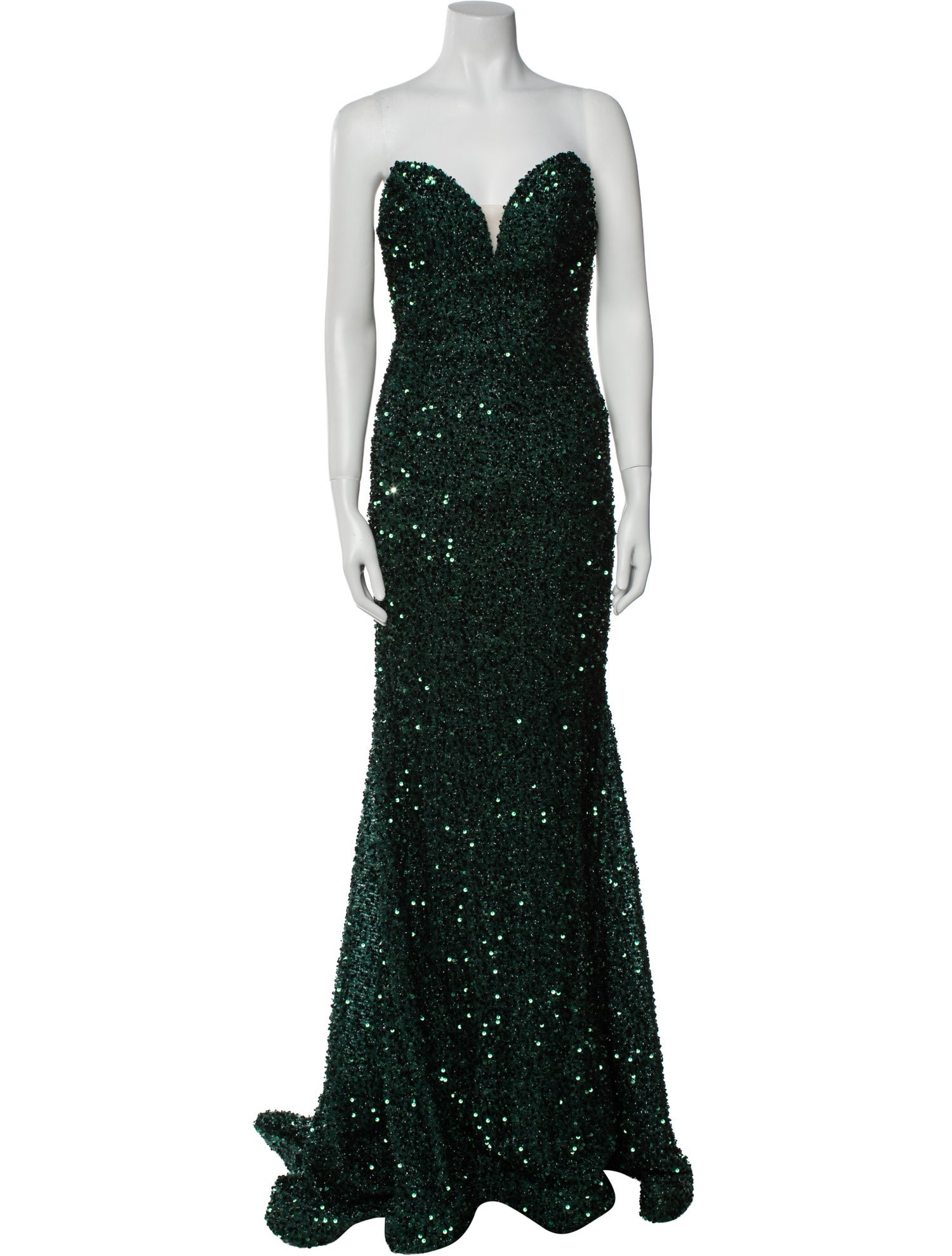 JVN by Jovani Strapless Long Dress