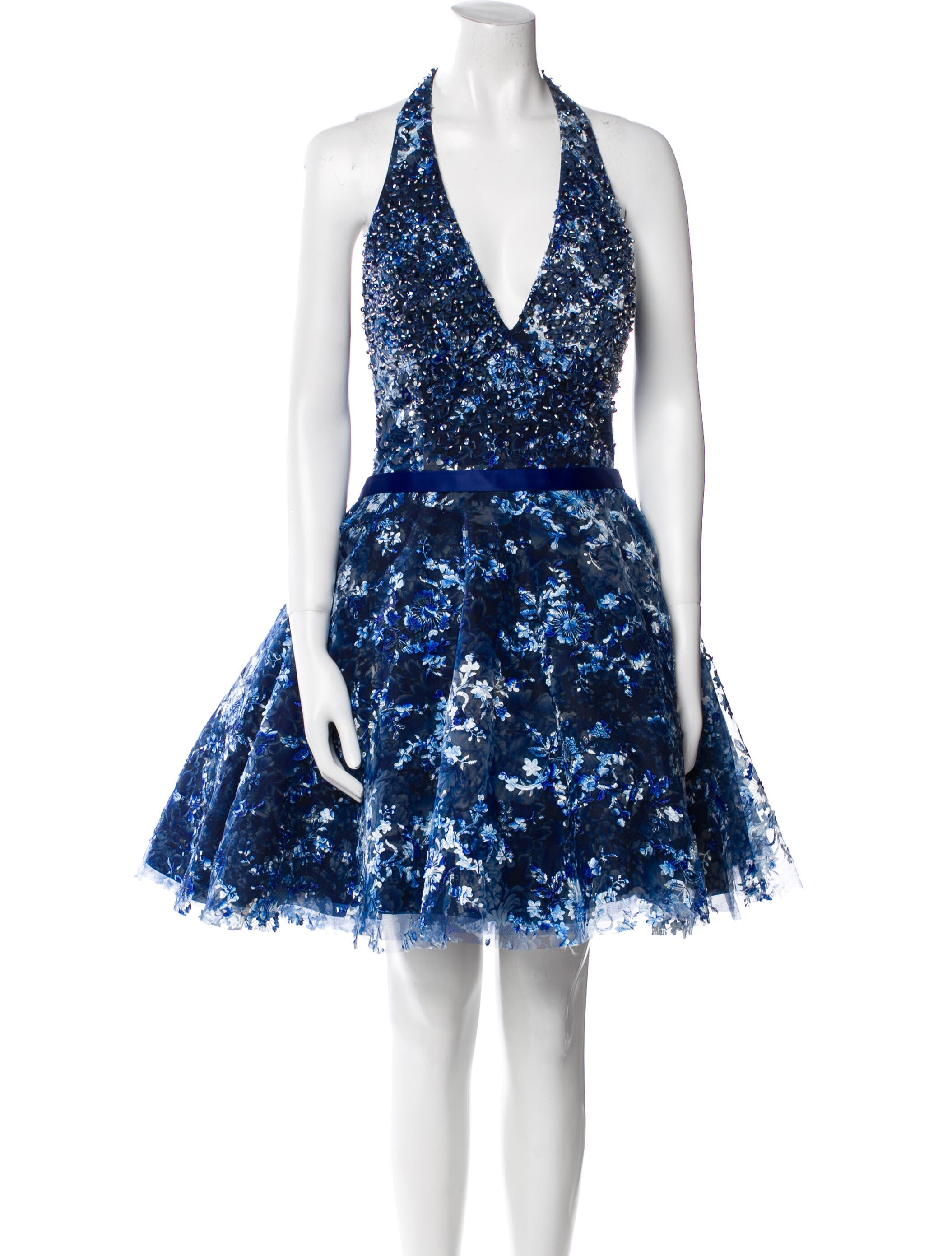 JVN by Jovani Lace Pattern Mini Dress