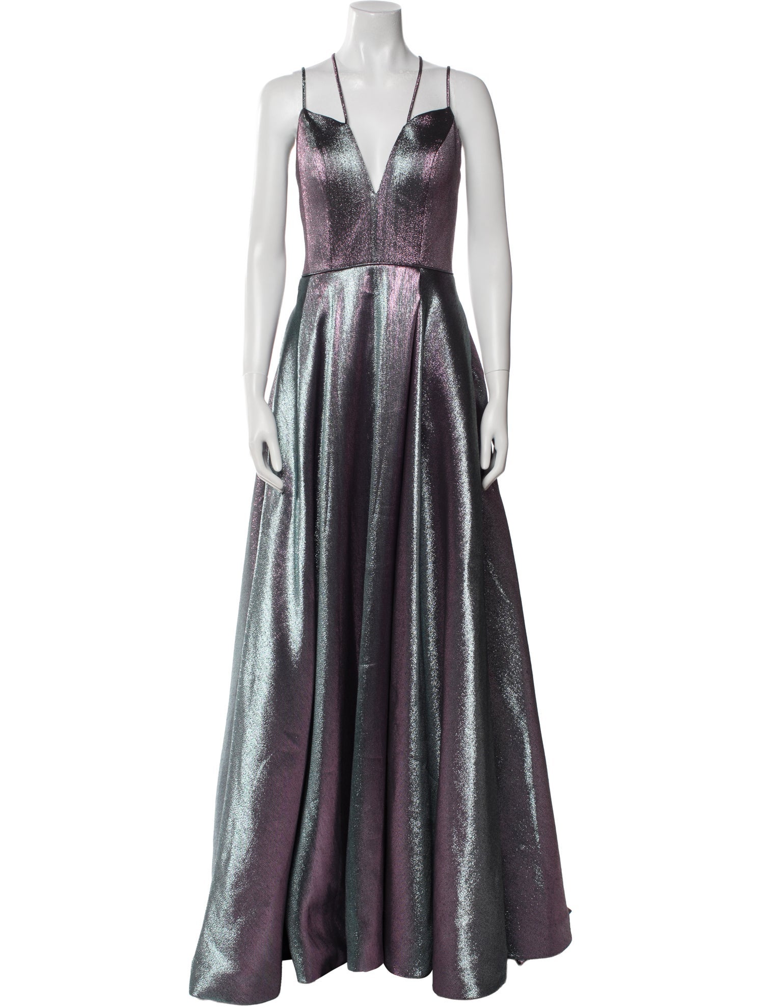 JVN by Jovani V-Neck Long Dress