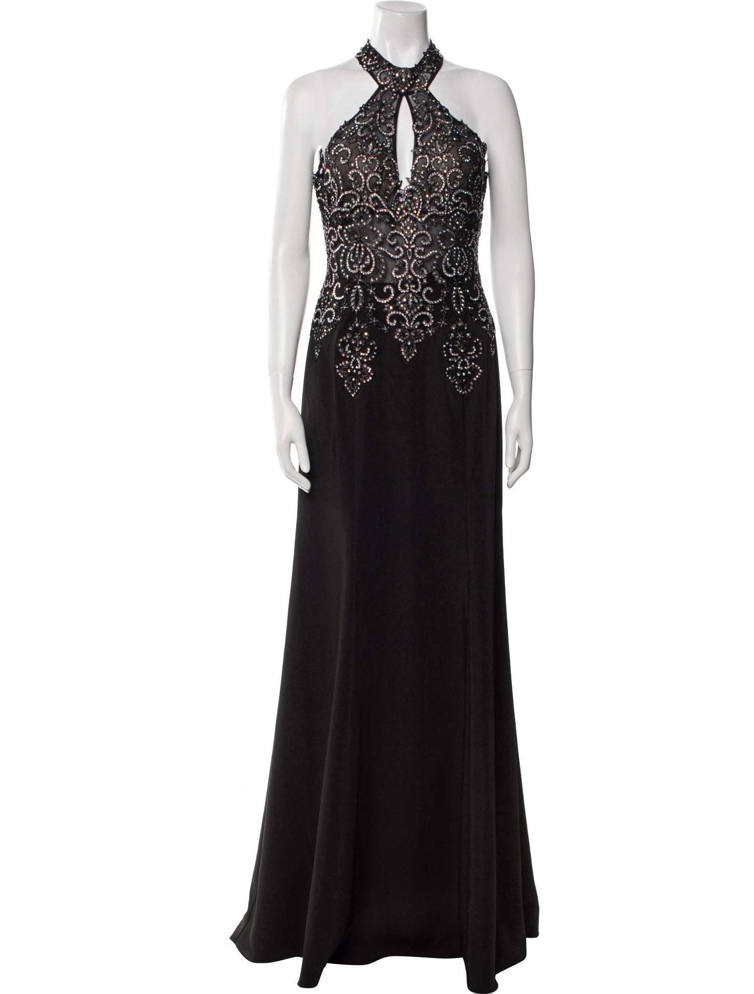 JVN by Jovani Halterneck Long Dress