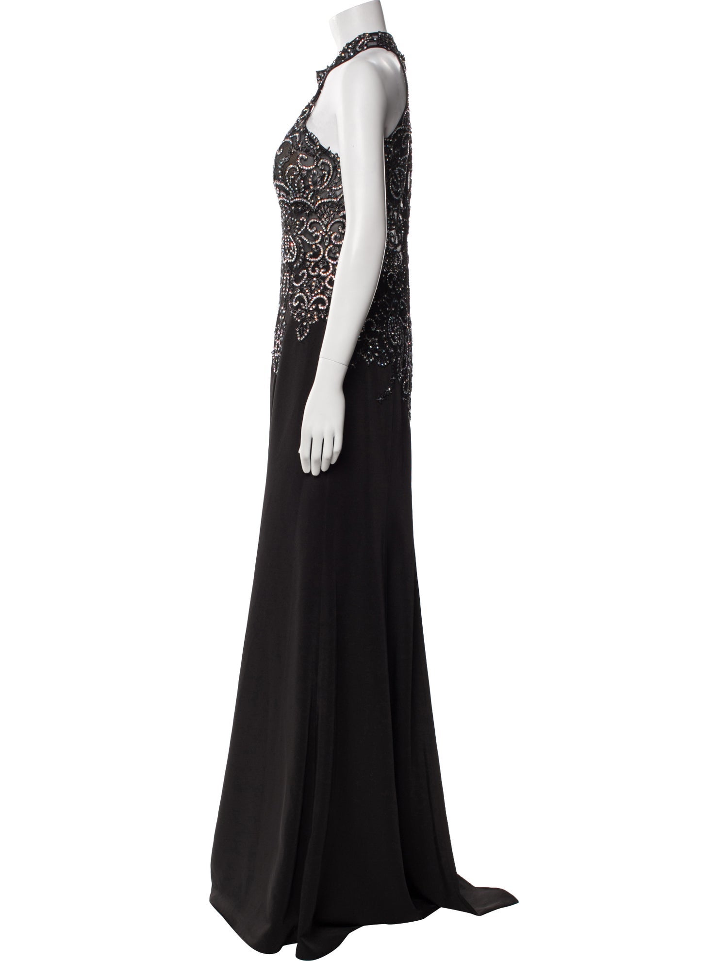 JVN by Jovani Halterneck Long Dress