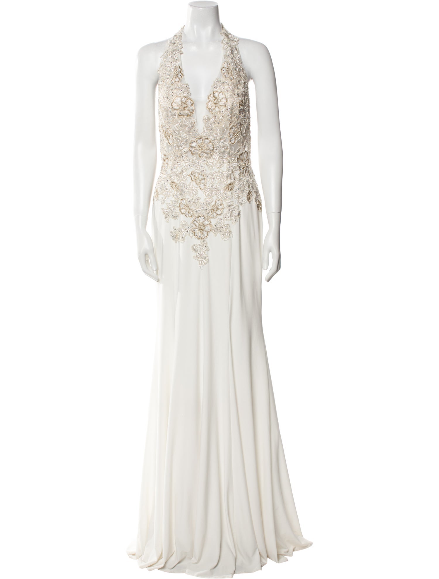 JVN by Jovani Patterned Long Dress