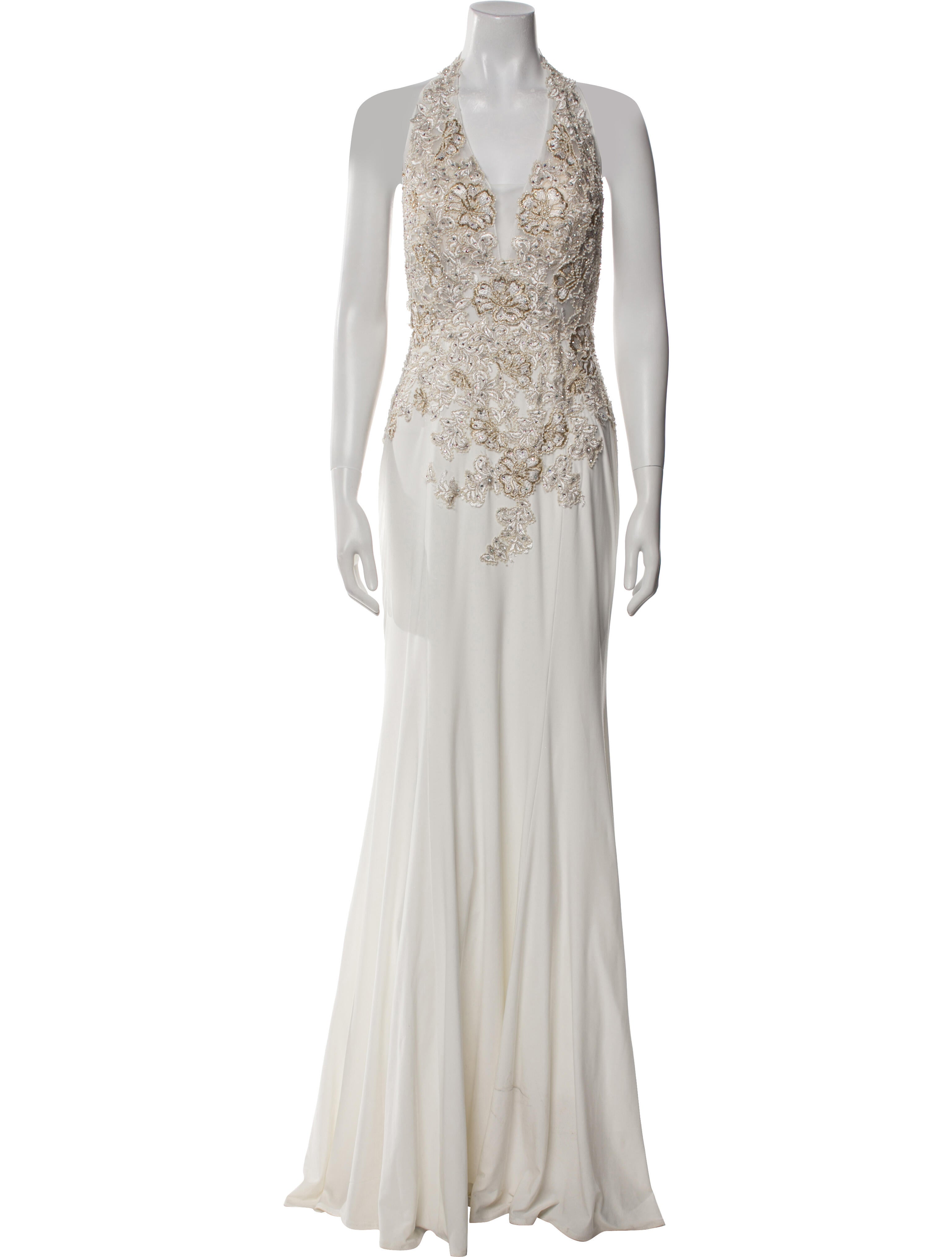 JVN by Jovani Patterned Long Dress