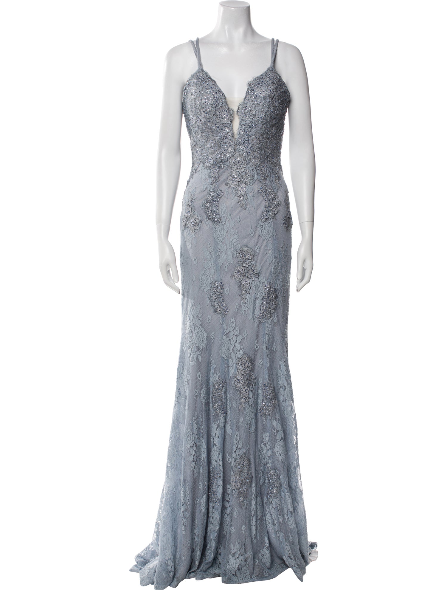 JVN by Jovani Lace Long Dress