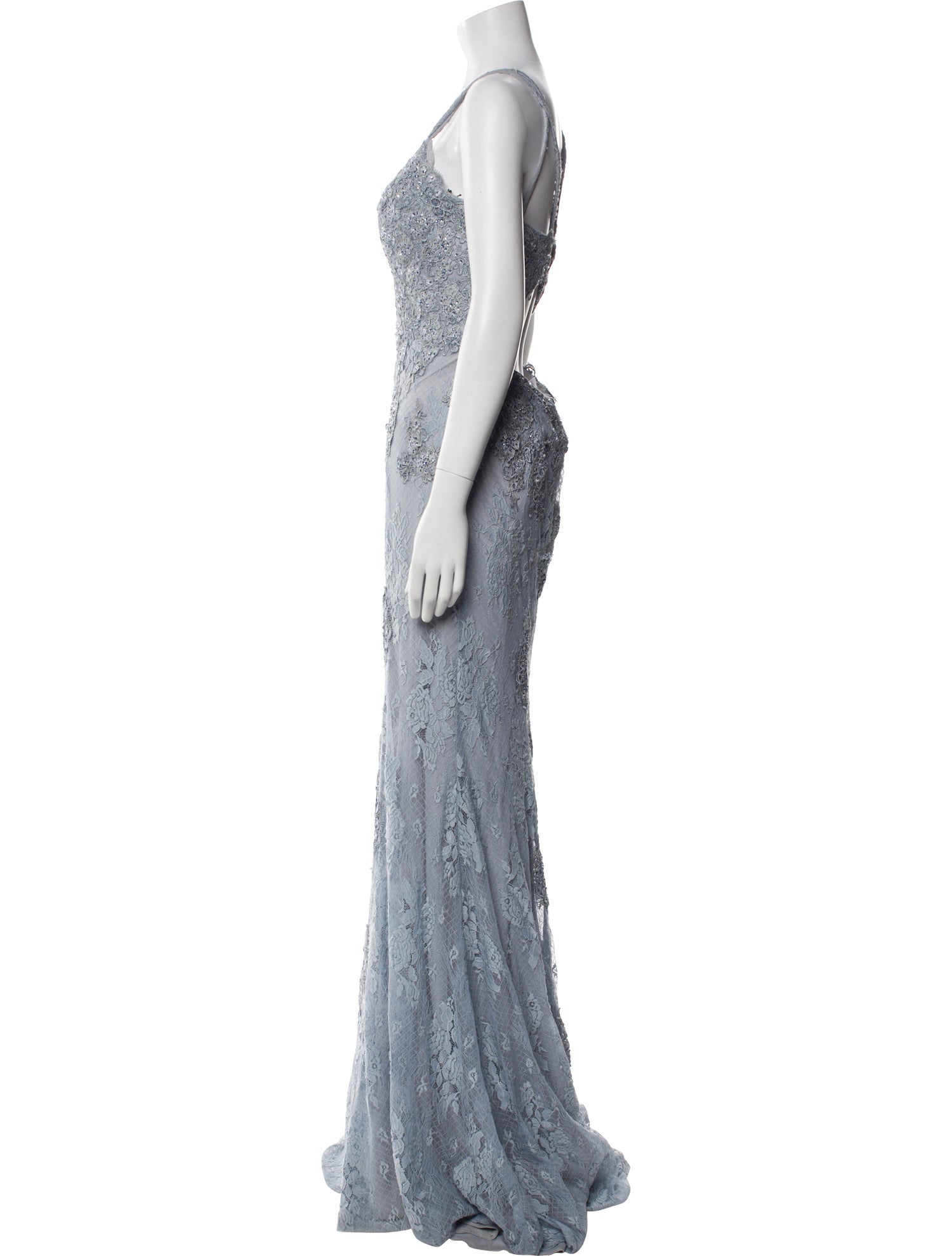 JVN by Jovani Lace Long Dress