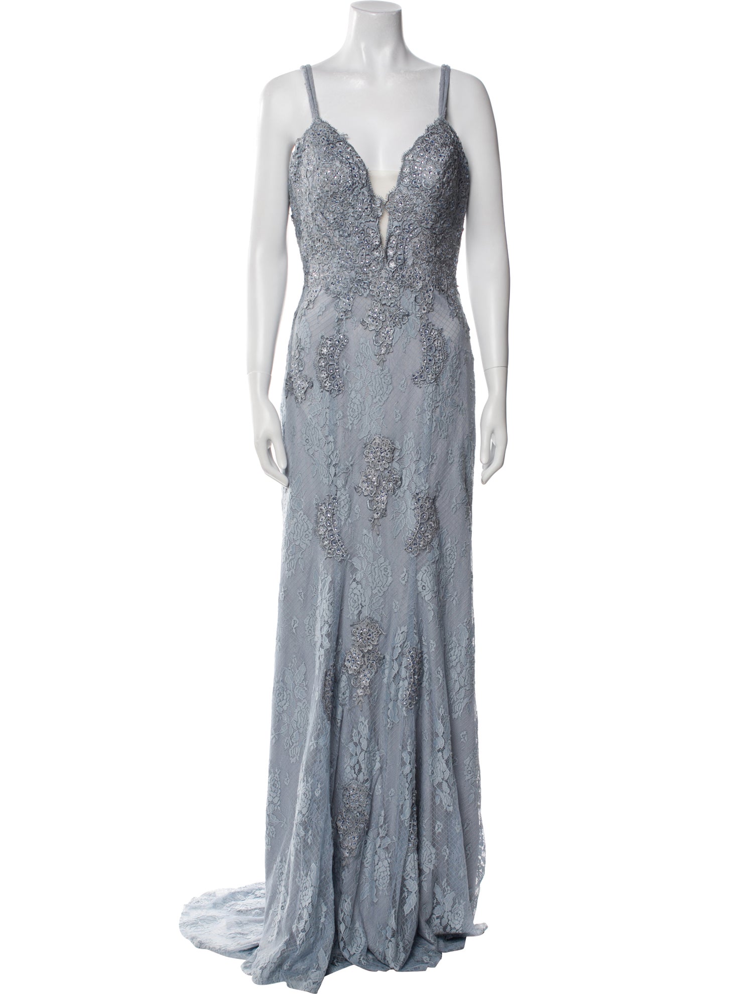 JVN by Jovani Lace Long Dress