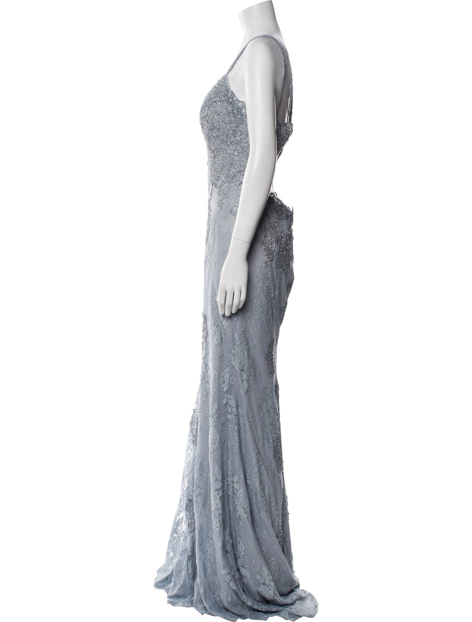 JVN by Jovani Lace Long Dress