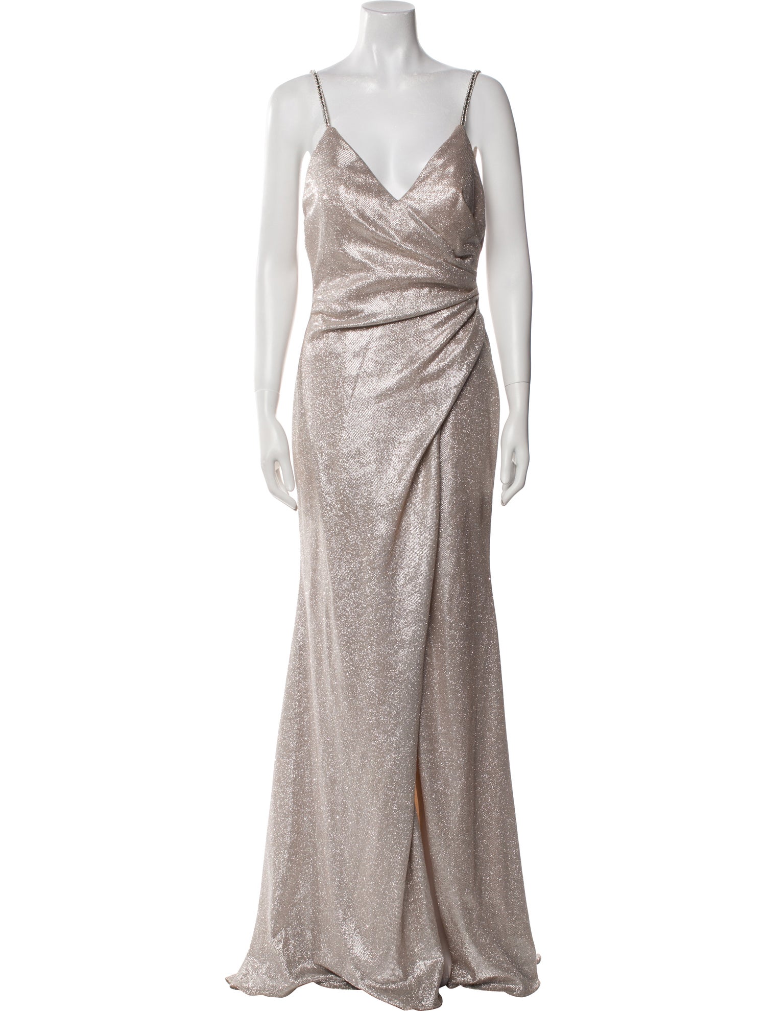 JVN by Jovani V-Neck Long Dress