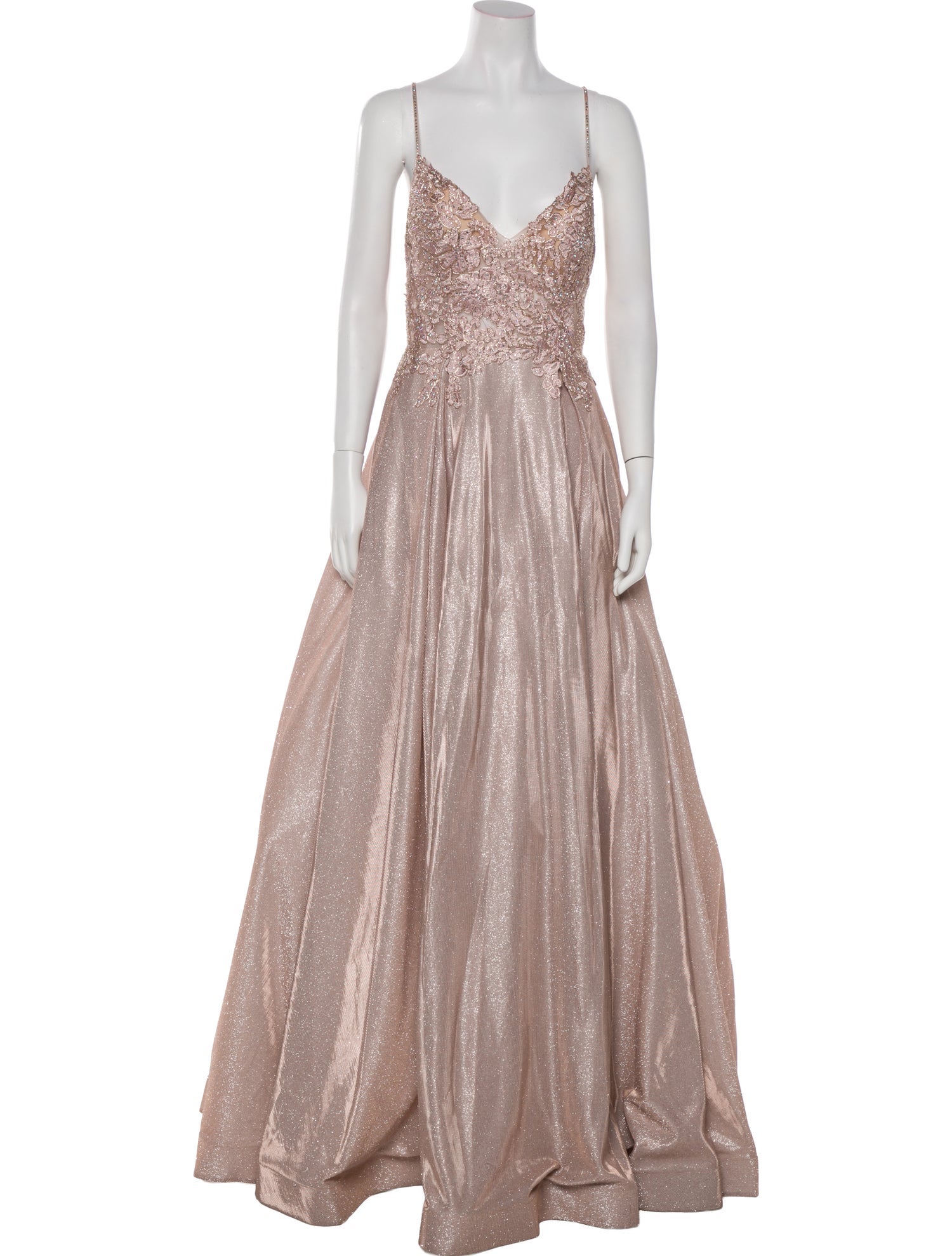 JVN by Jovani V-Neck Long Dress