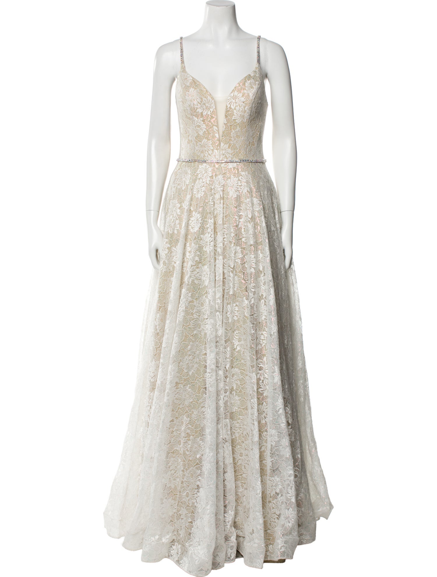 JVN by Jovani Lace Pattern Long Dress w/ Tags