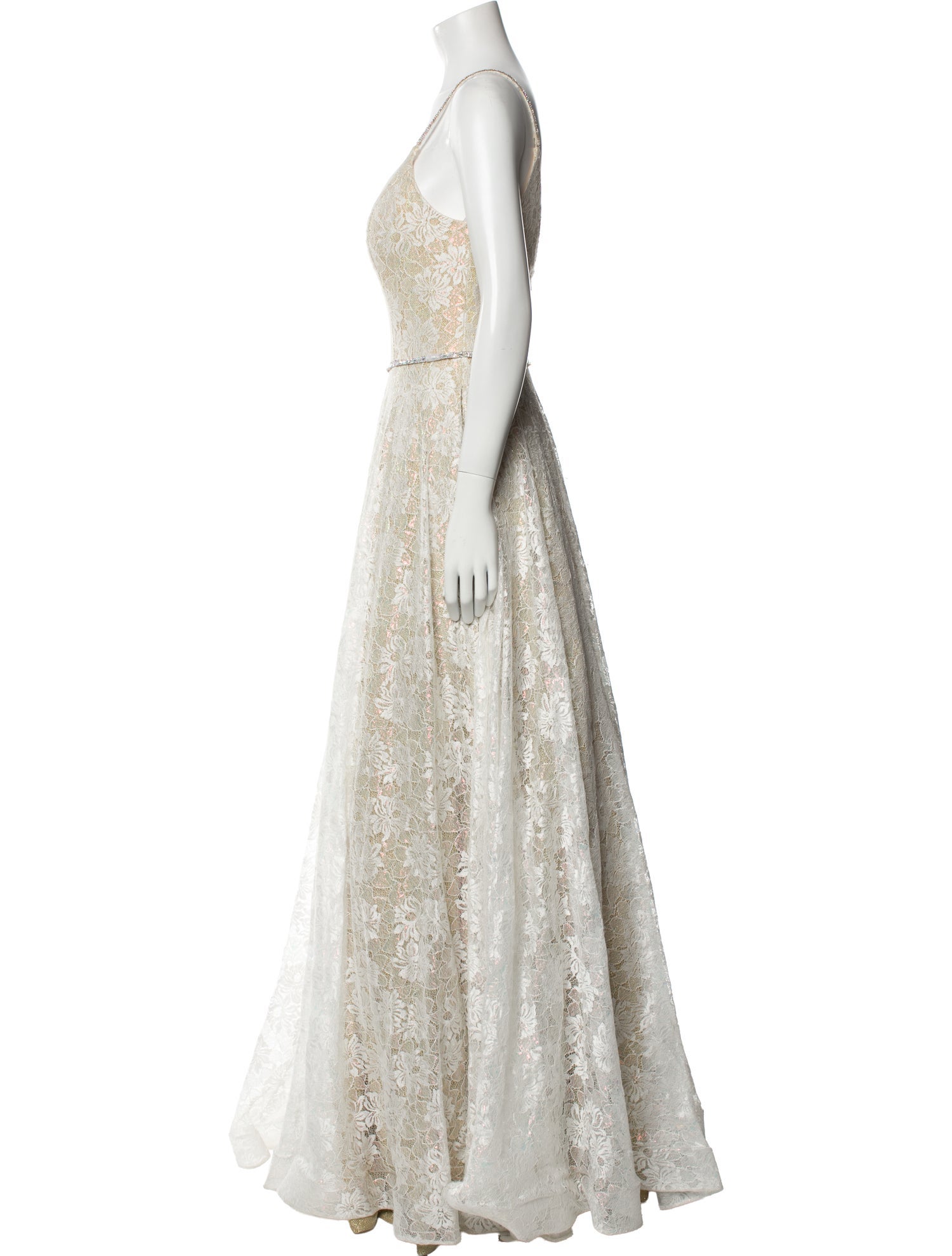 JVN by Jovani Lace Pattern Long Dress w/ Tags