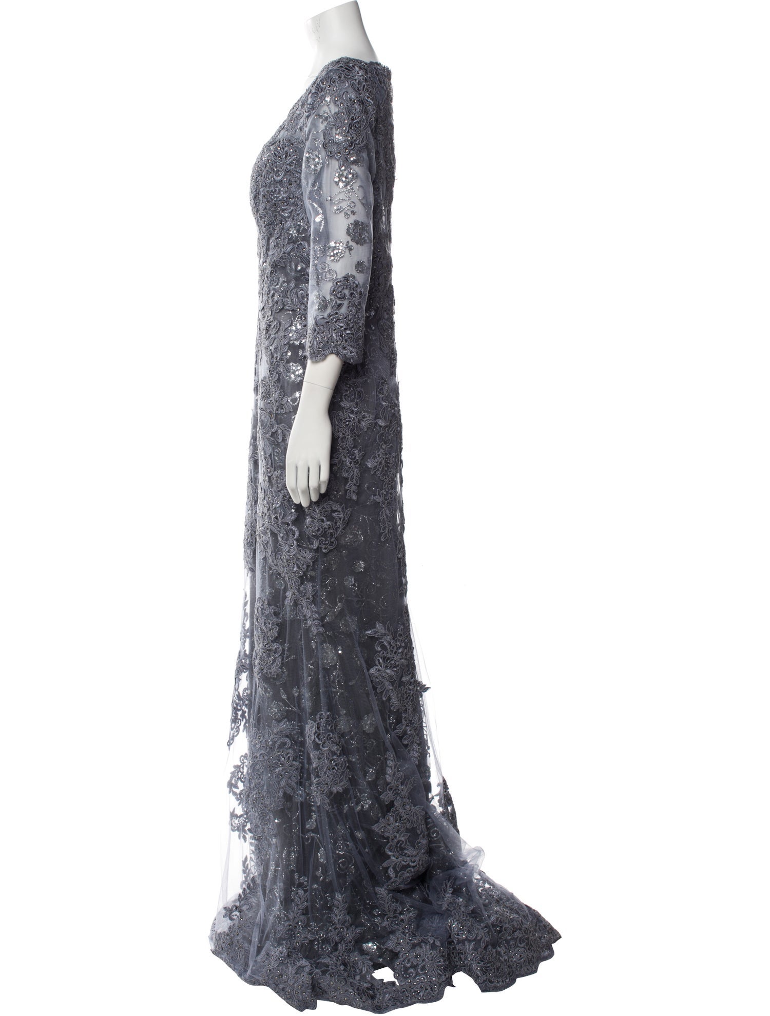 JVN by Jovani Mesh Long Dress w/ Tags