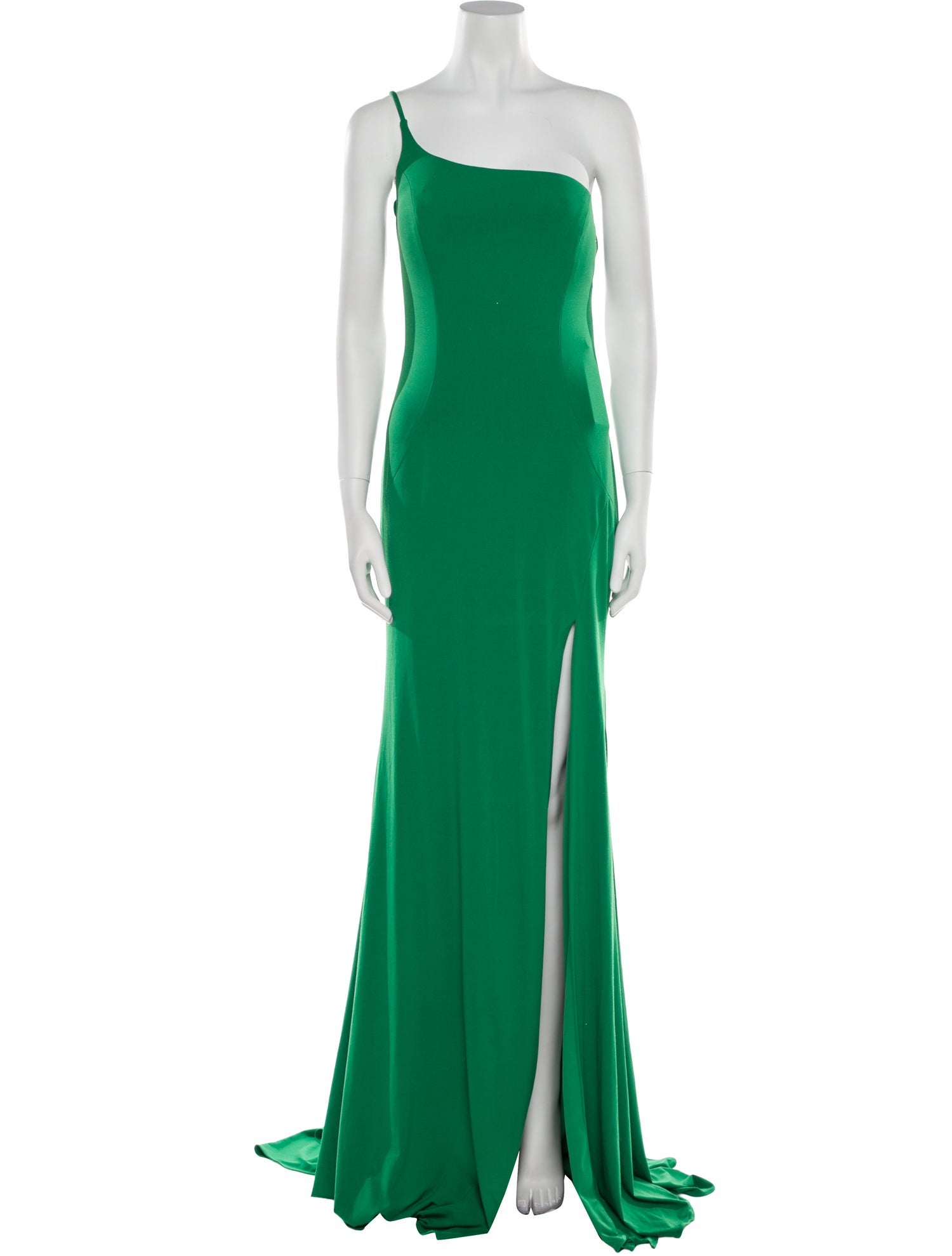 JVN by Jovani One-Shoulder Long Dress