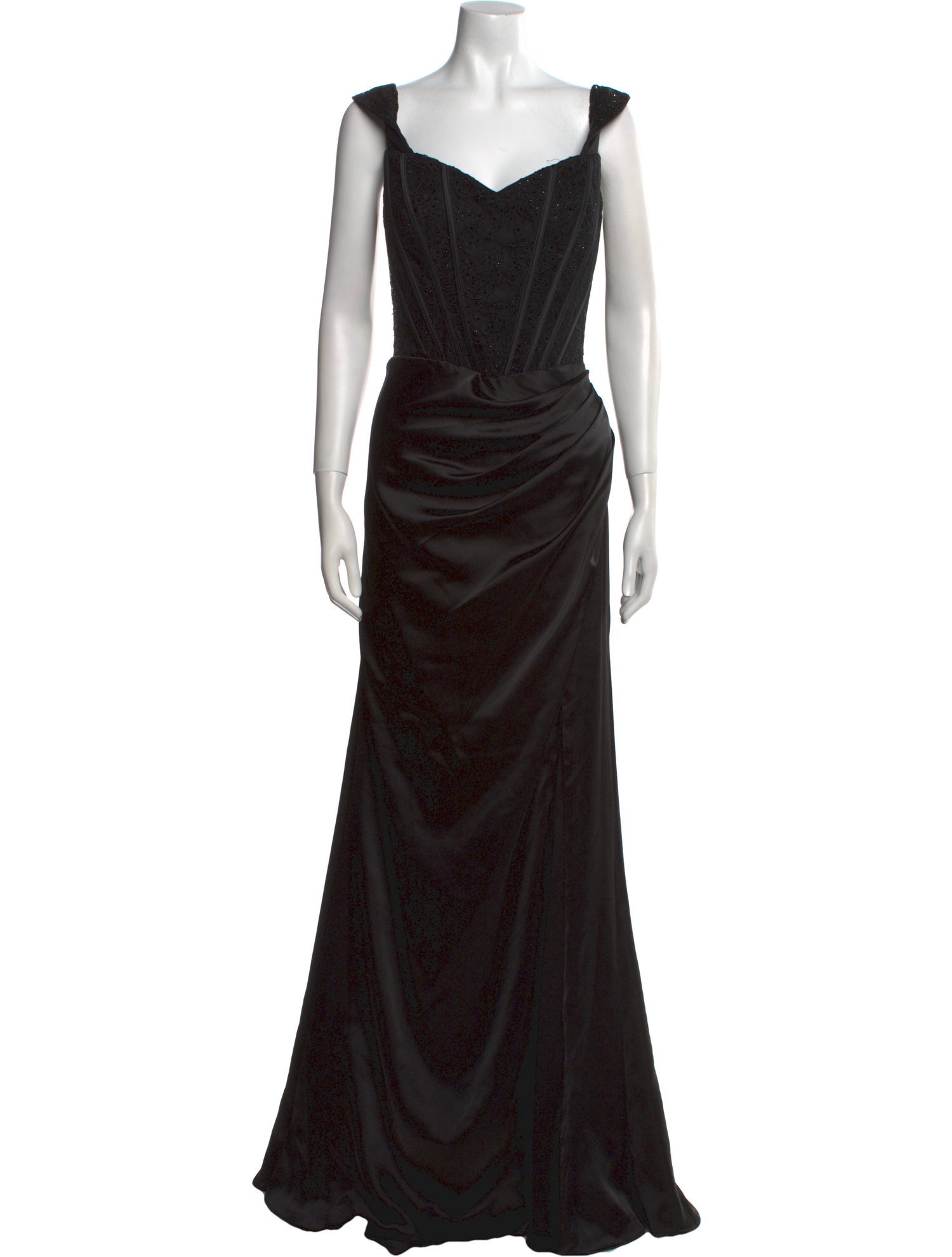 JVN by Jovani V-Neck Long Dress
