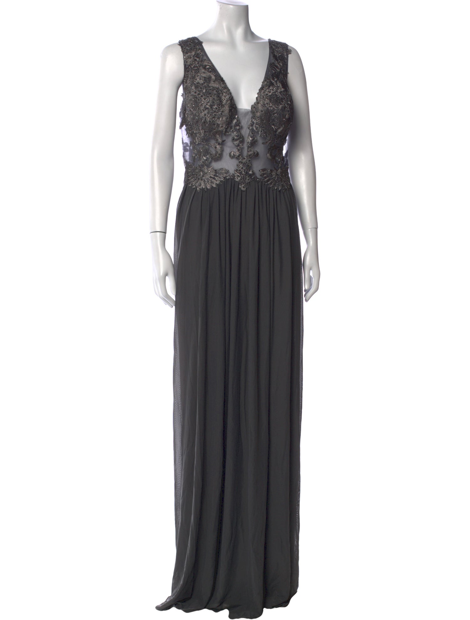 JVN by Jovani V-Neck Long Dress