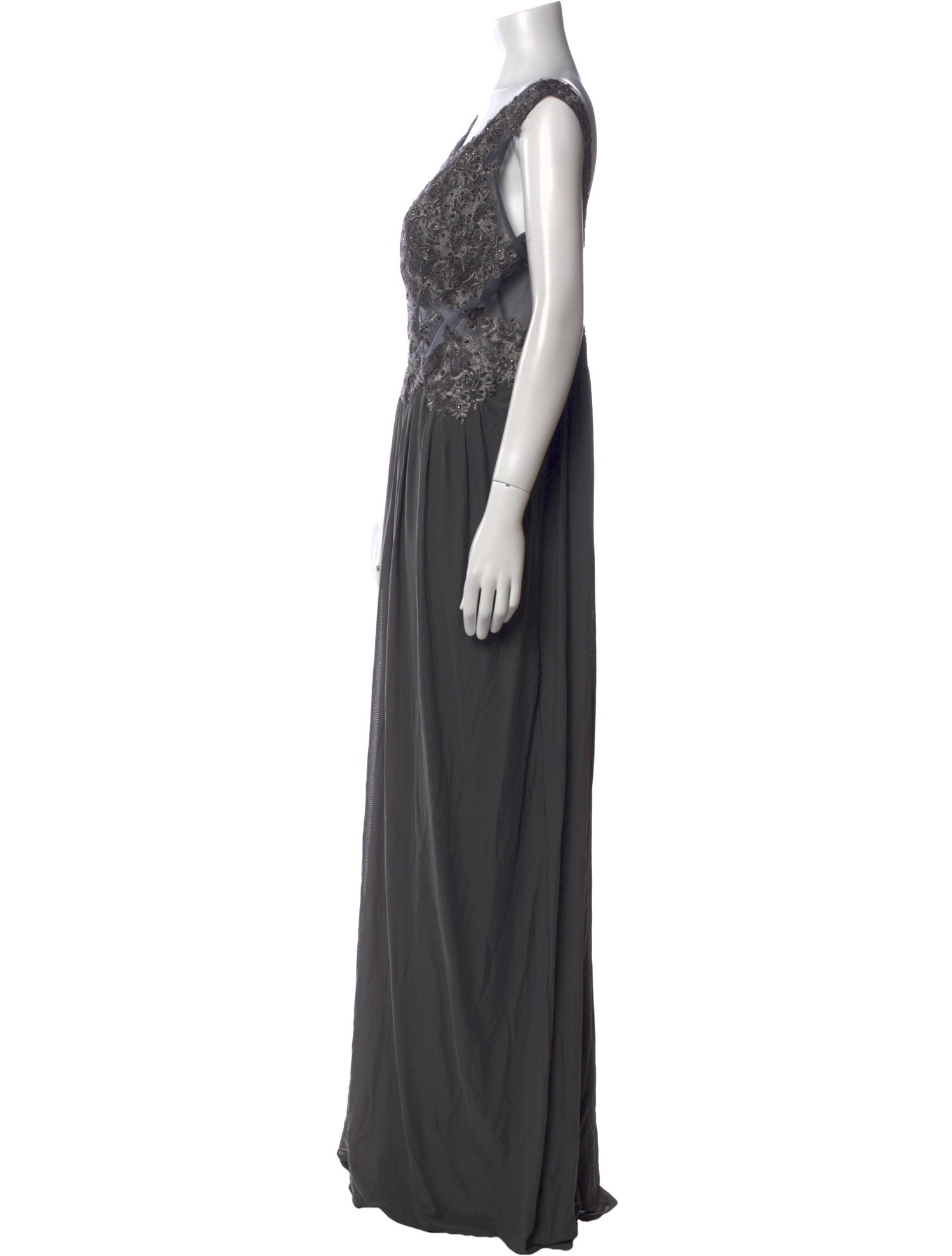 JVN by Jovani V-Neck Long Dress