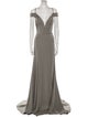 JVN by Jovani V-Neck Long Dress