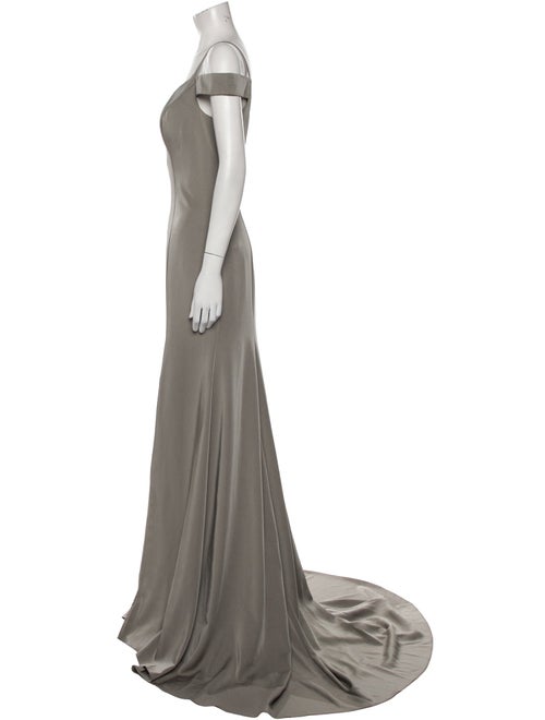 JVN by Jovani V-Neck Long Dress