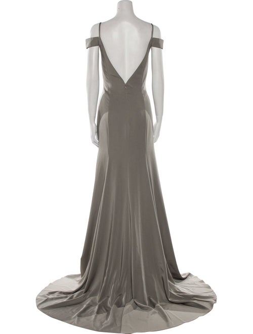 JVN by Jovani V-Neck Long Dress