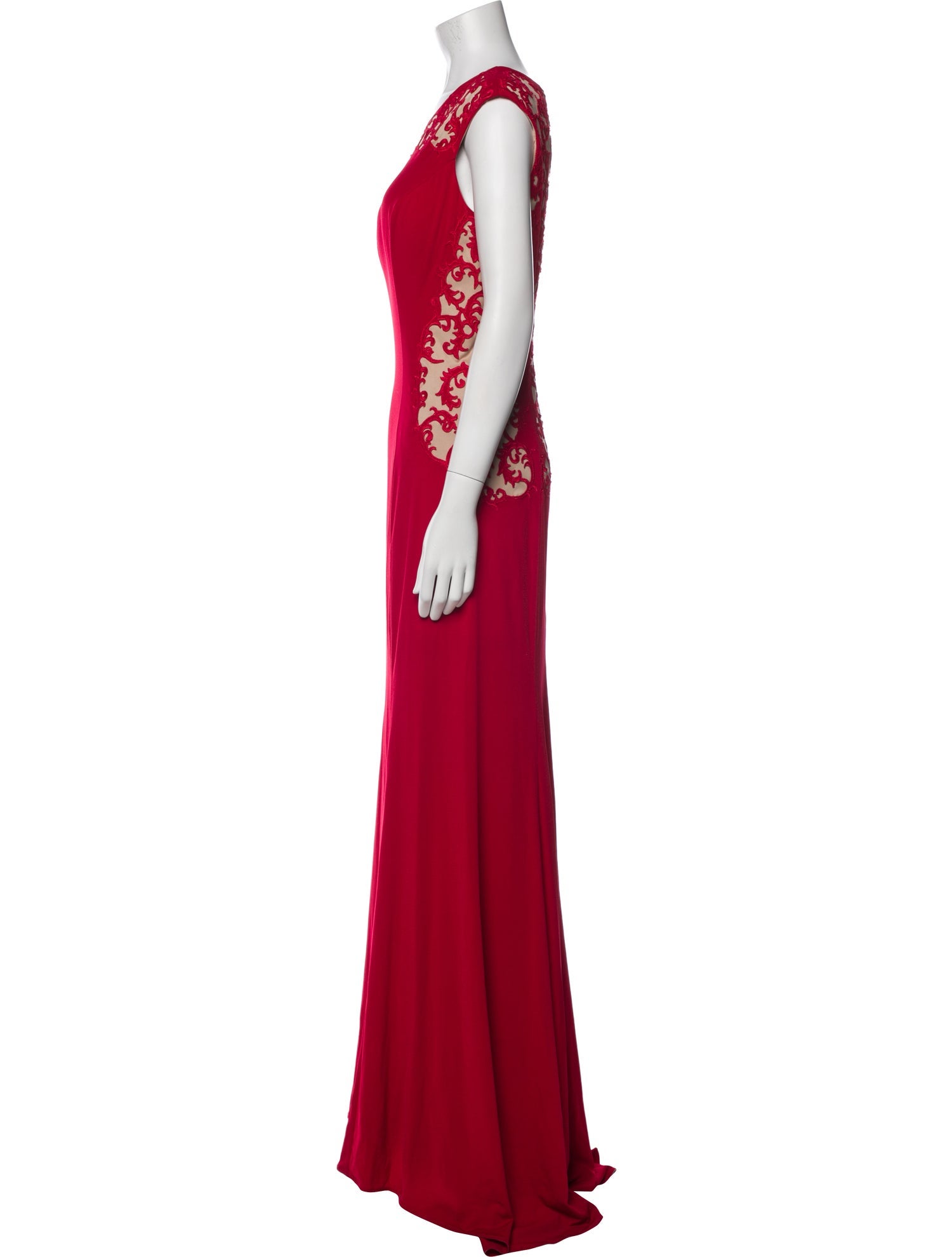 JVN by Jovani Scoop Neck Long Dress