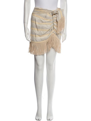 Just Bee Queen Skirts Striped Mini Skirt S