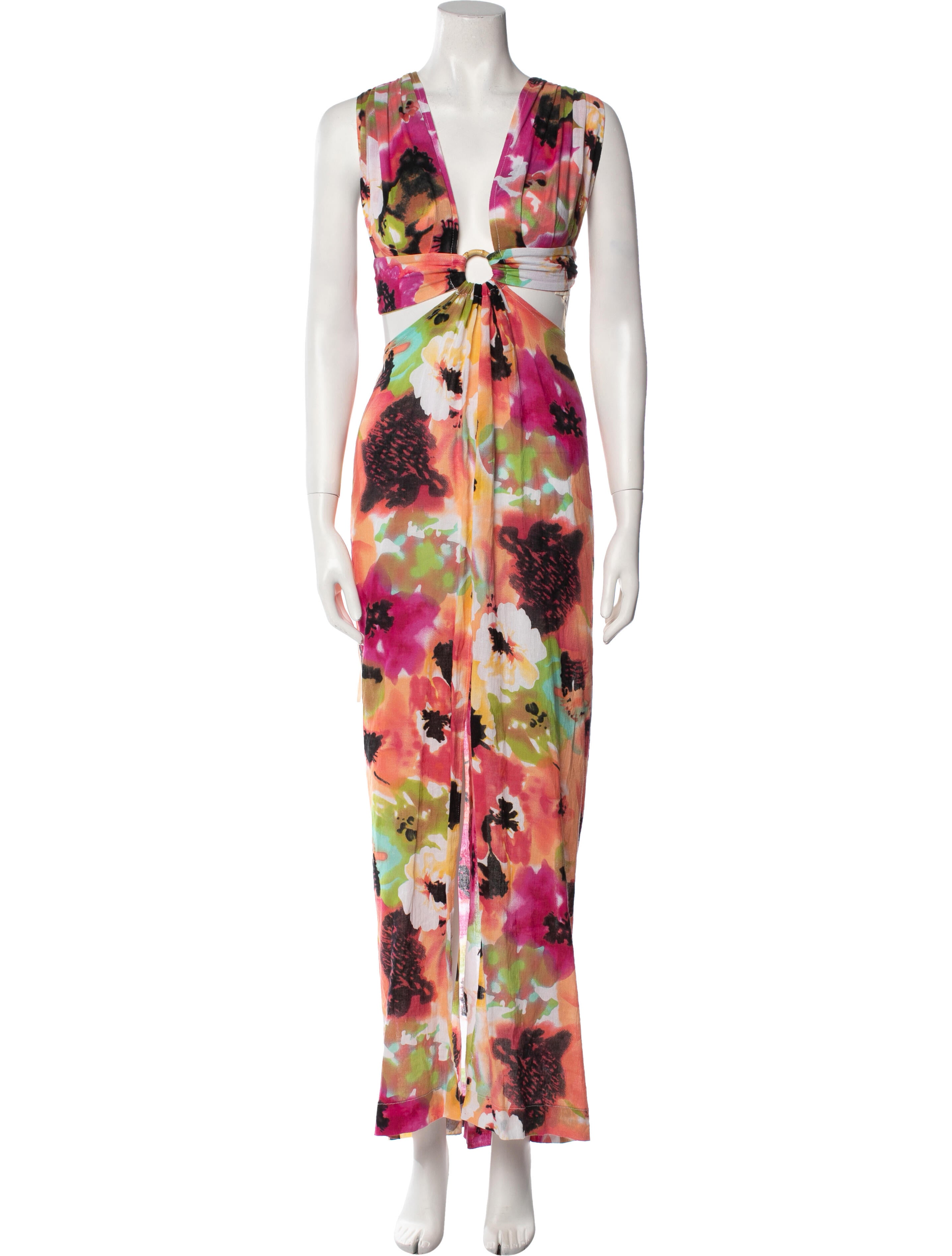 Just Bee Queen Floral Print Long Dress