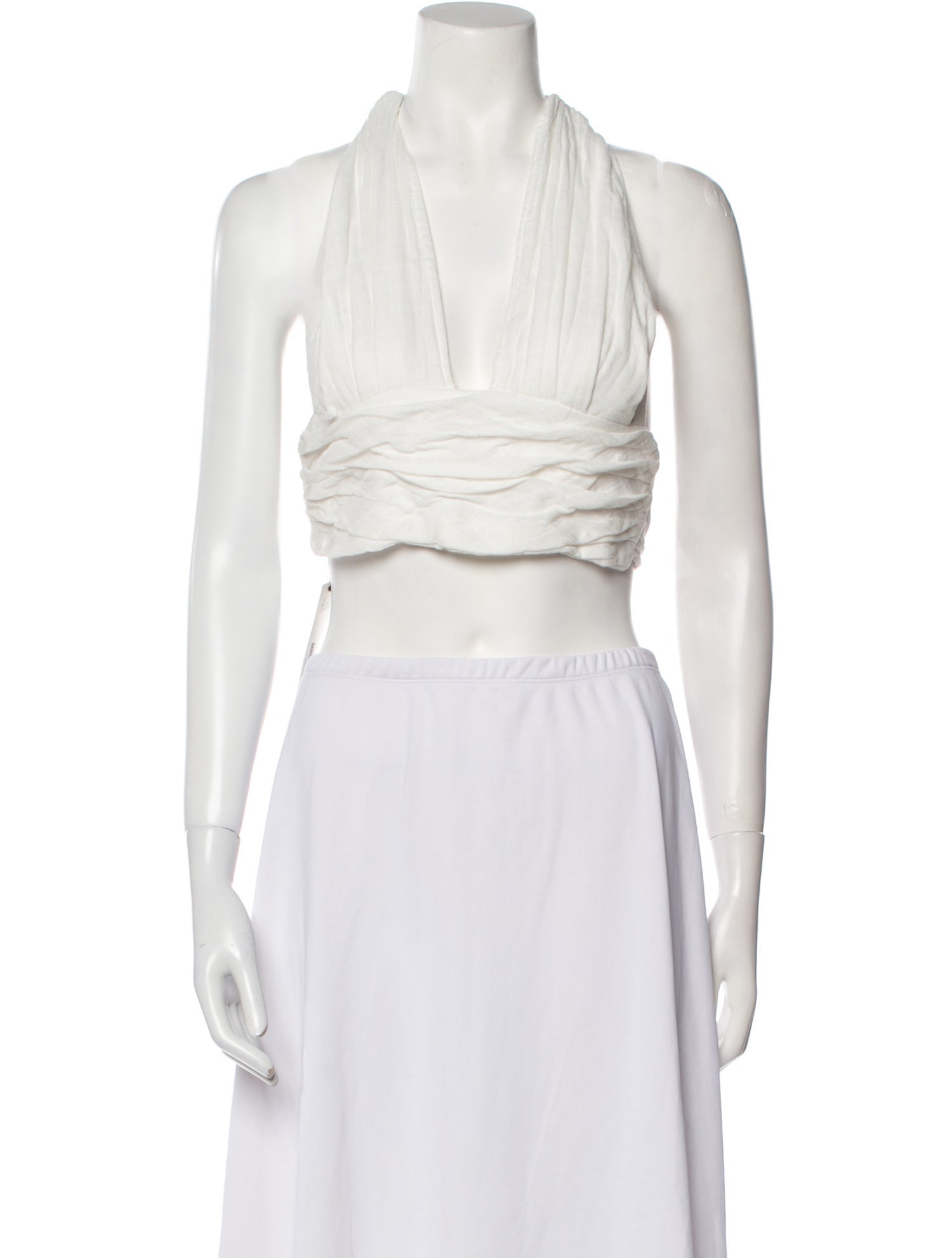 Just Bee Queen V-Neck Sleeveless Crop Top