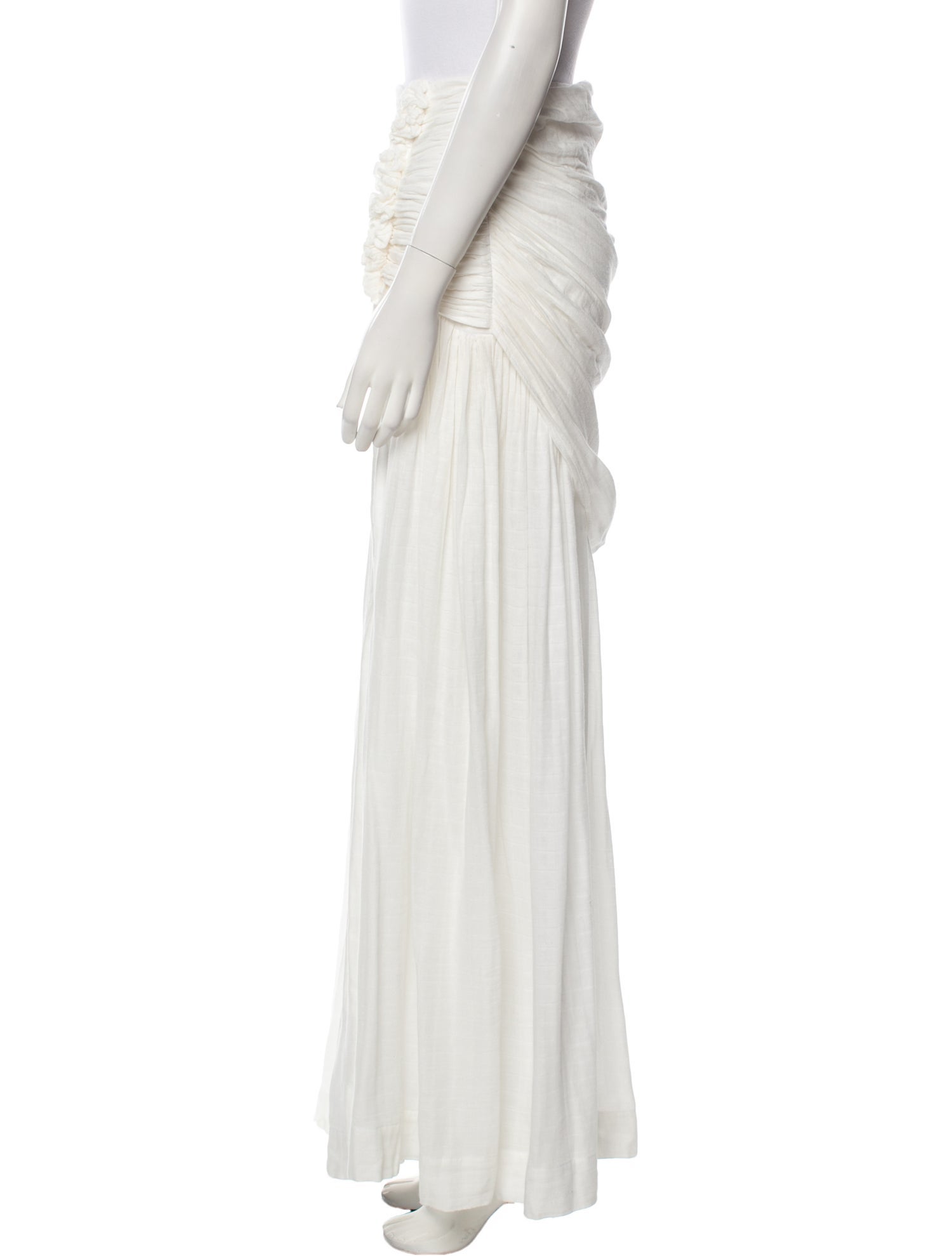 Just Bee Queen Ruffle Embellishment Long Skirt