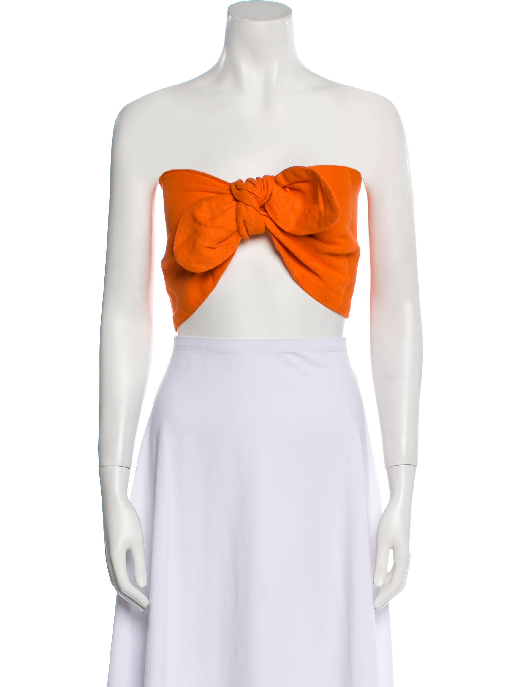 Just Bee Queen Linen Strapless Crop Top w/ Tags