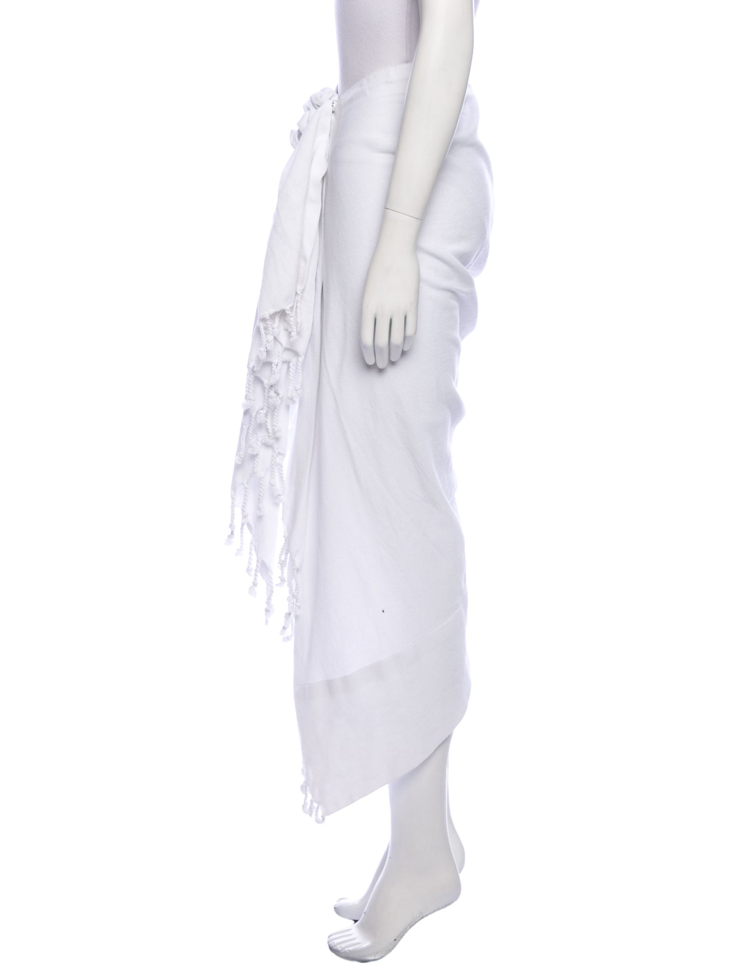 Just Bee Queen Ruffle Embellishment Midi Length Skirt