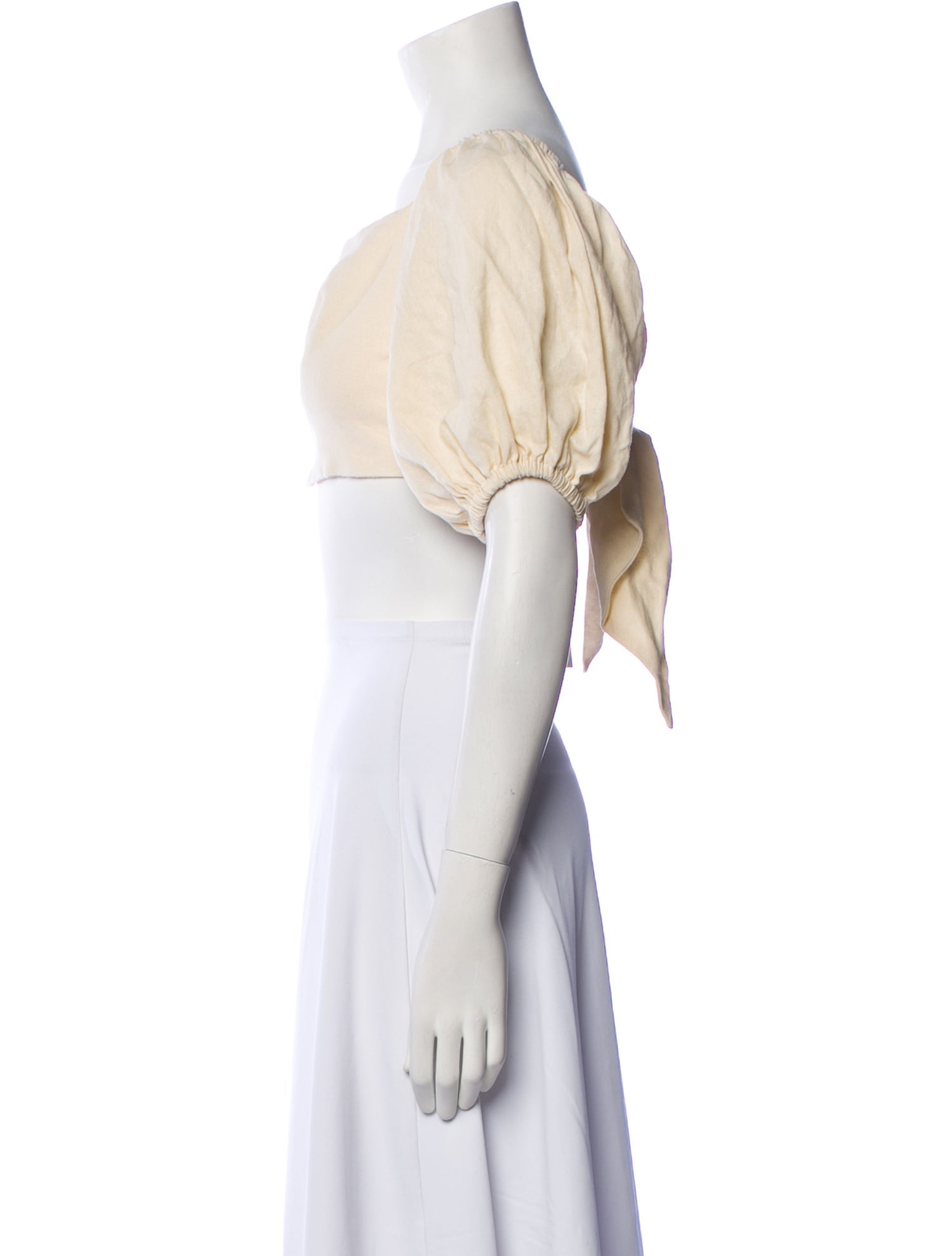 Just Bee Queen Bateau Neckline Short Sleeve Crop Top w/ Tags