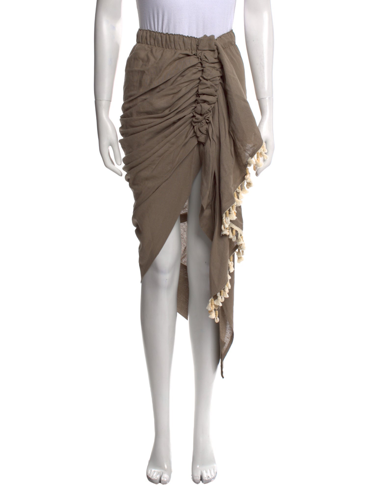 Just Bee Queen Linen Midi Length Skirt