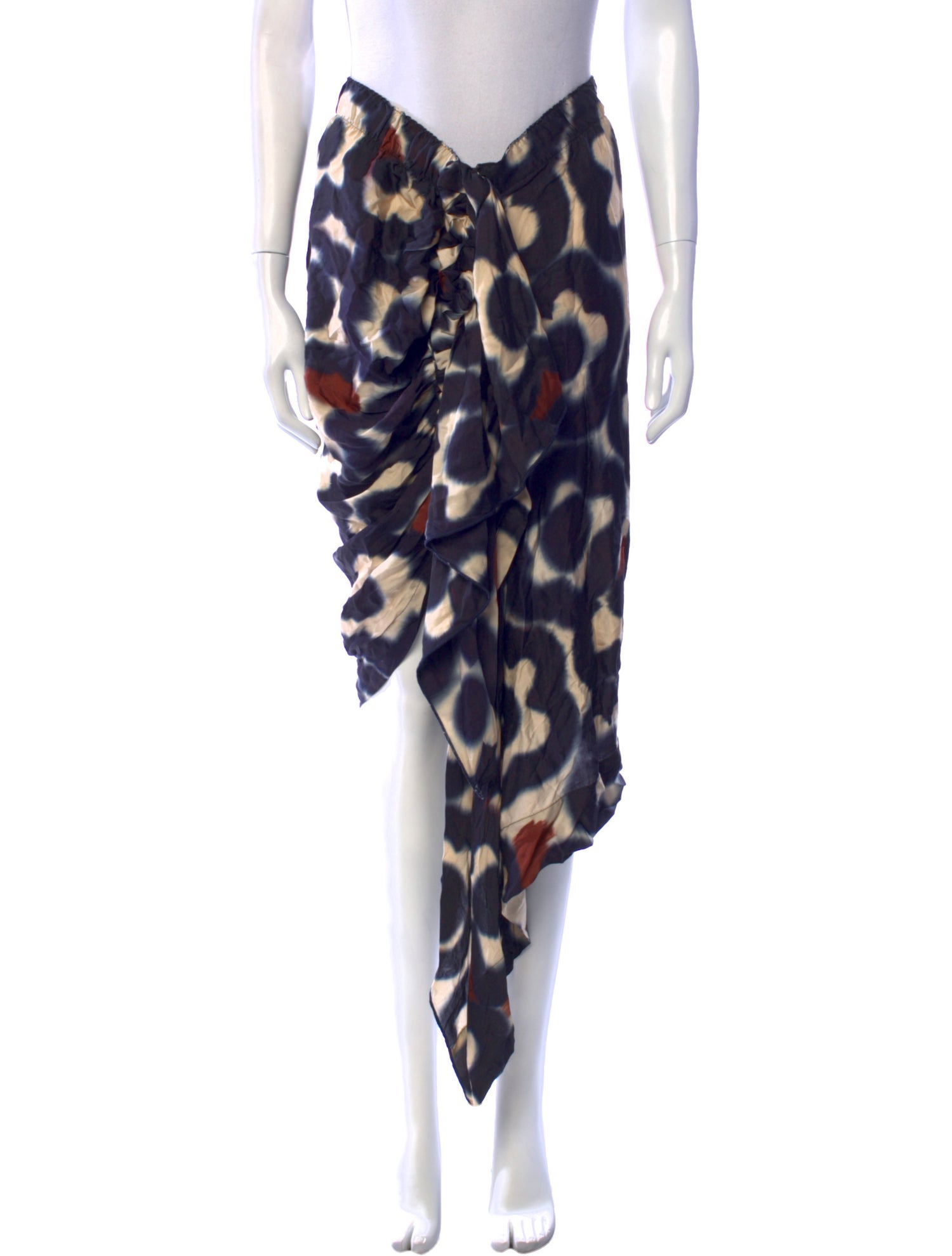 Just Bee Queen Animal Print Midi Length Skirt