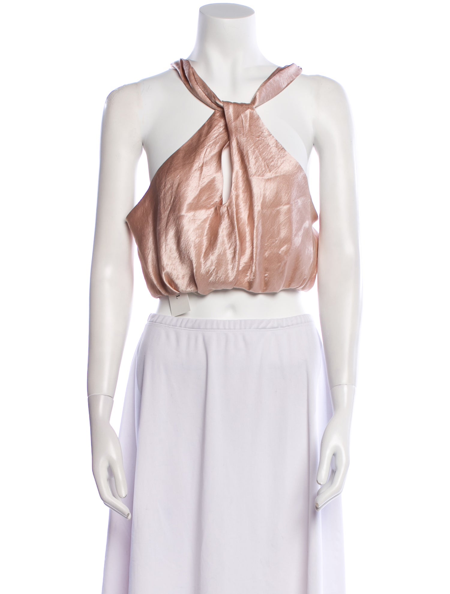 Just Bee Queen Halterneck Sleeveless Crop Top w/ Tags