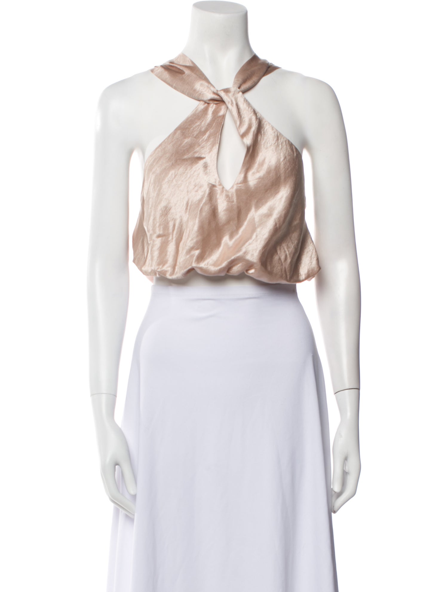 Just Bee Queen Halterneck Sleeveless Crop Top w/ Tags