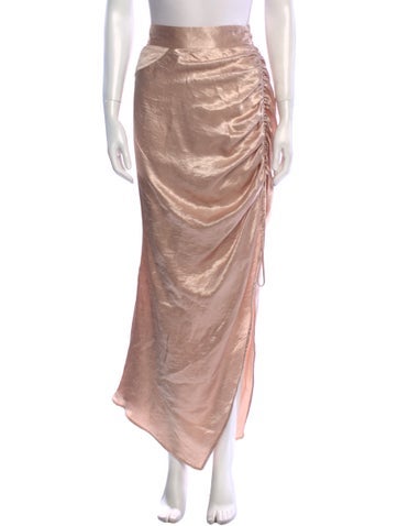 Just Bee Queen Skirts Cutout Accent Long Skirt L