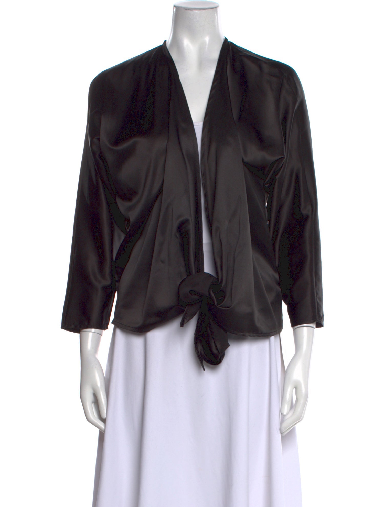 Just Bee Queen V-Neck Three-Quarter Sleeve Blouse