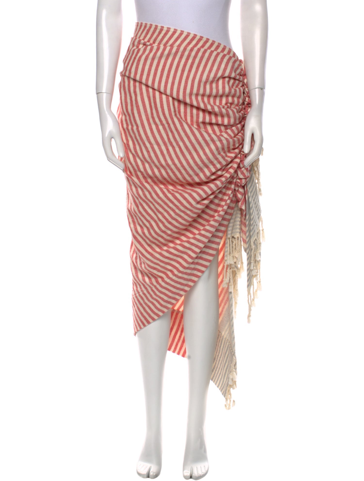 Just Bee Queen Striped Midi Length Skirt