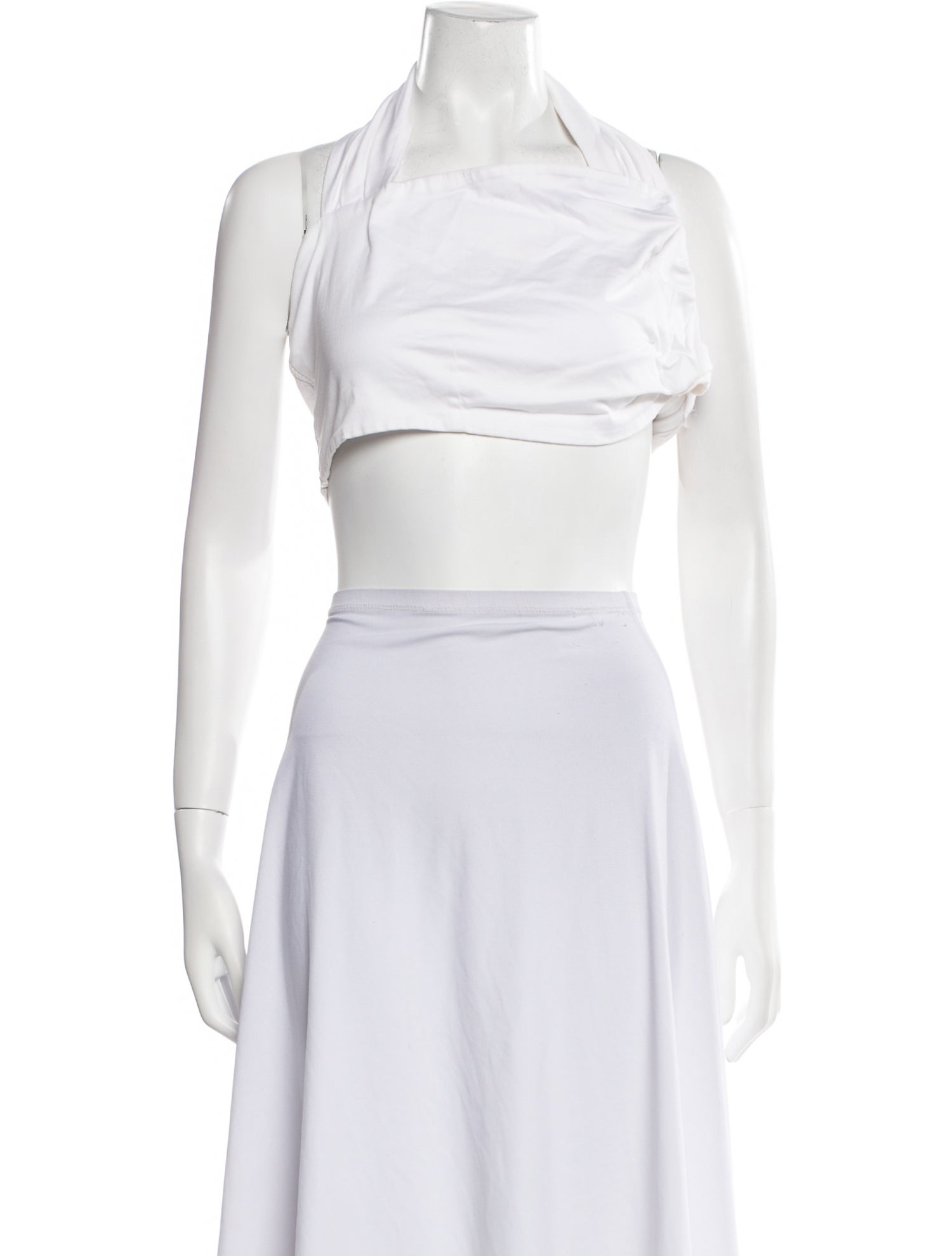 Just Bee Queen One-Shoulder Sleeveless Crop Top