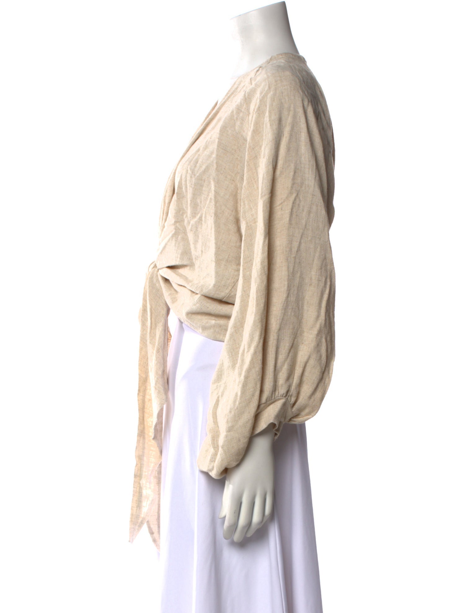 Just Bee Queen V-Neck Long Sleeve Blouse