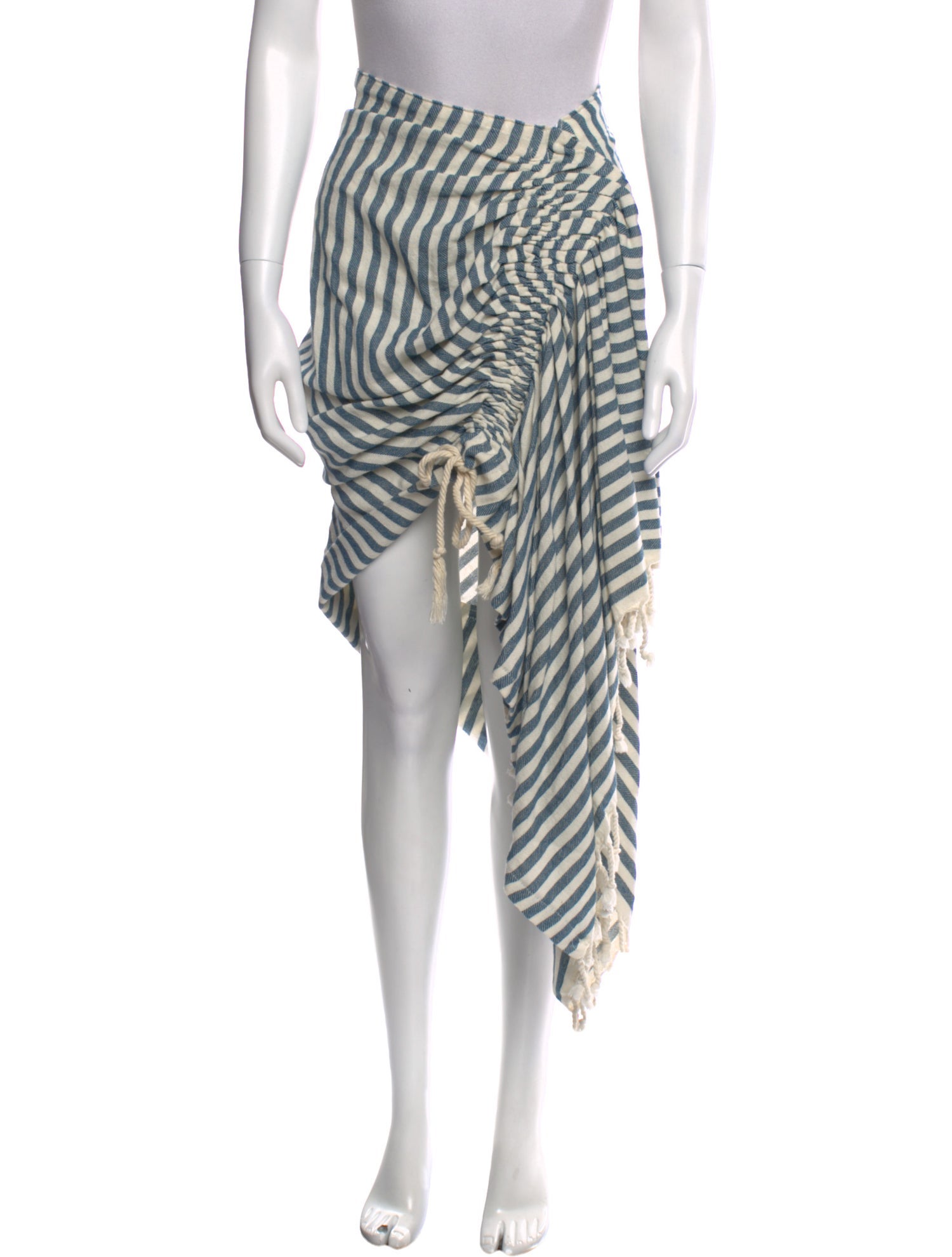 Just Bee Queen Striped Midi Length Skirt w/ Tags