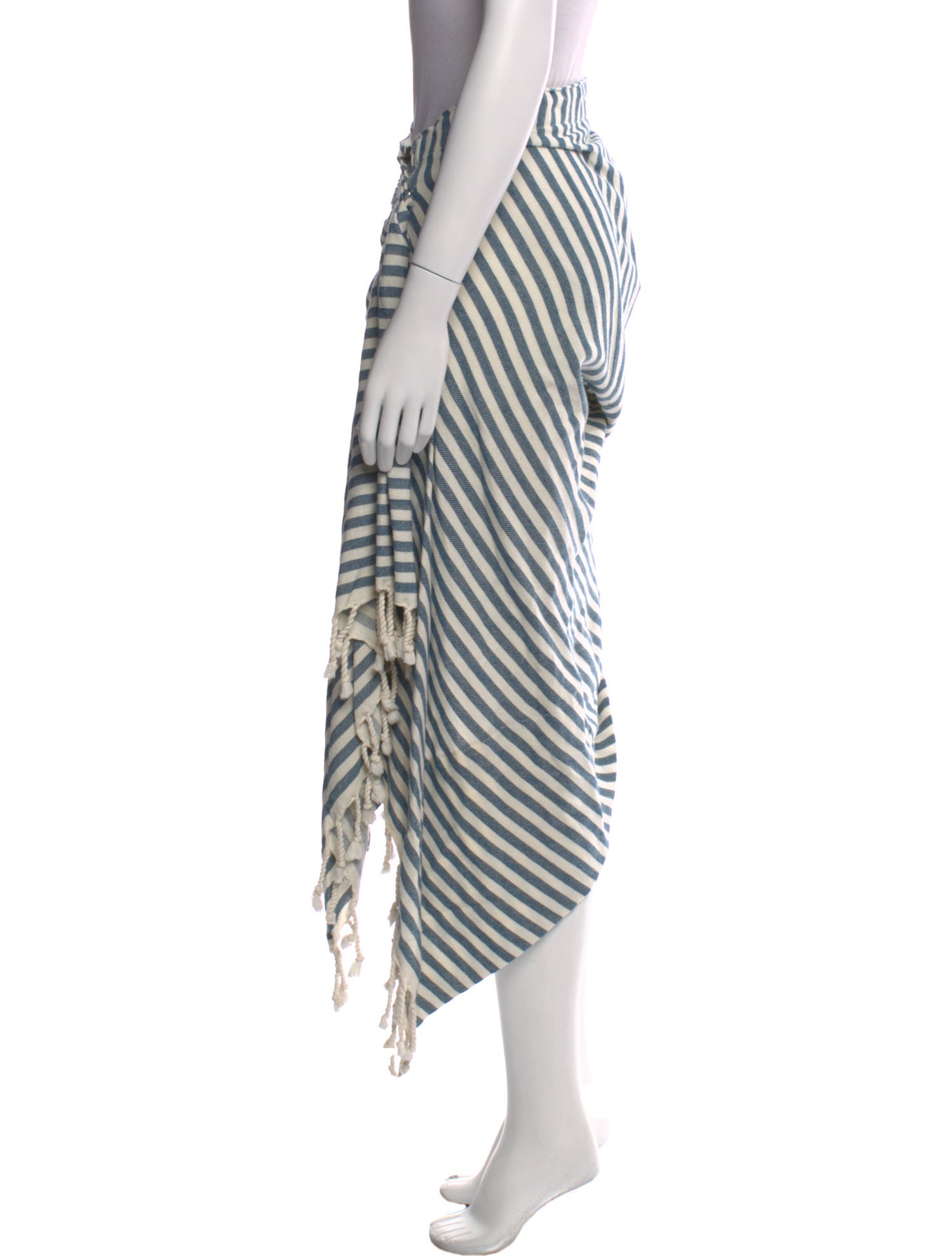 Just Bee Queen Striped Midi Length Skirt w/ Tags