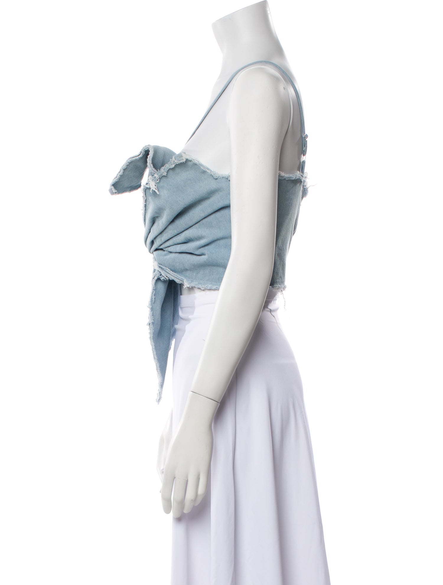 Just Bee Queen One-Shoulder Sleeveless Crop Top