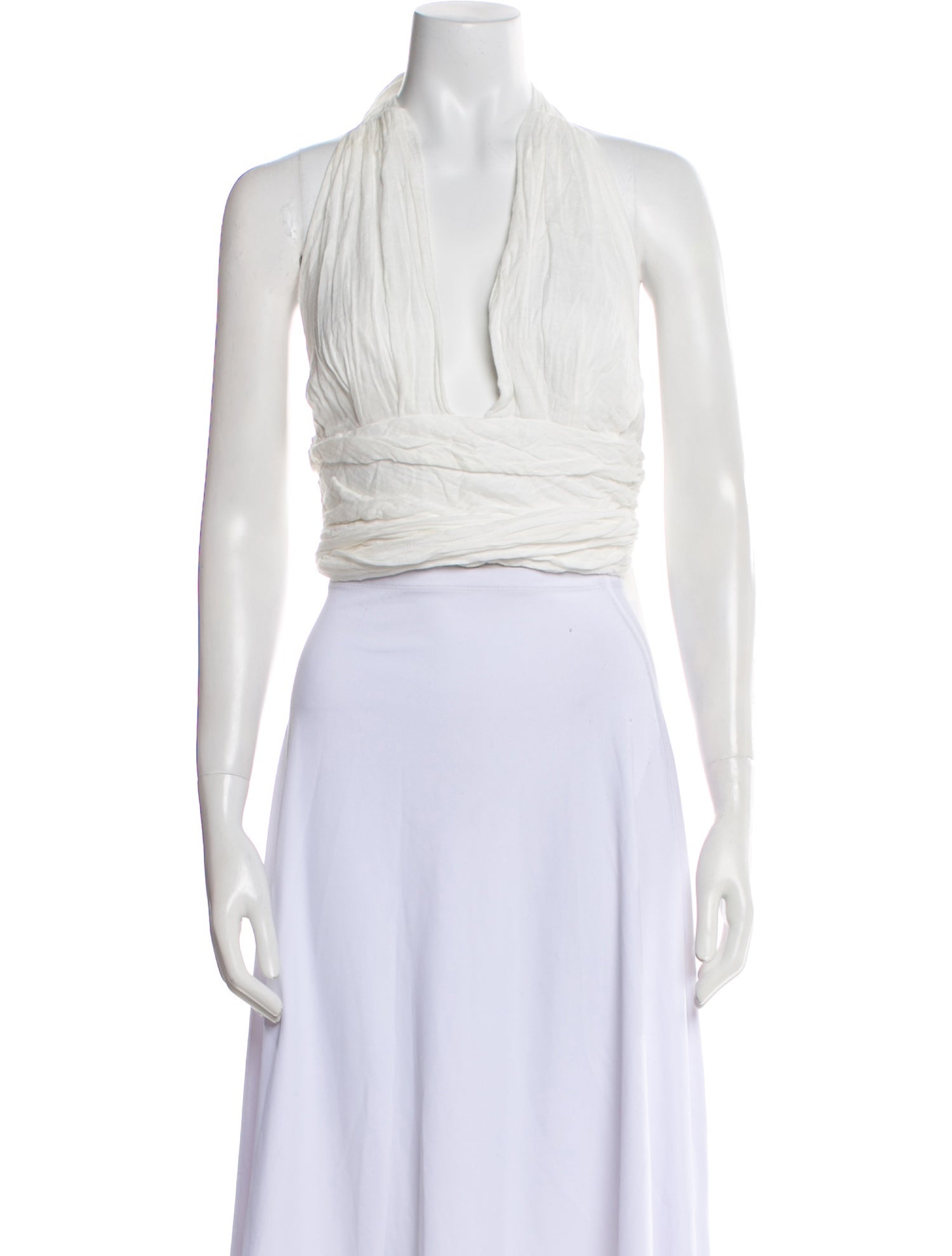 Just Bee Queen V-Neck Sleeveless Crop Top