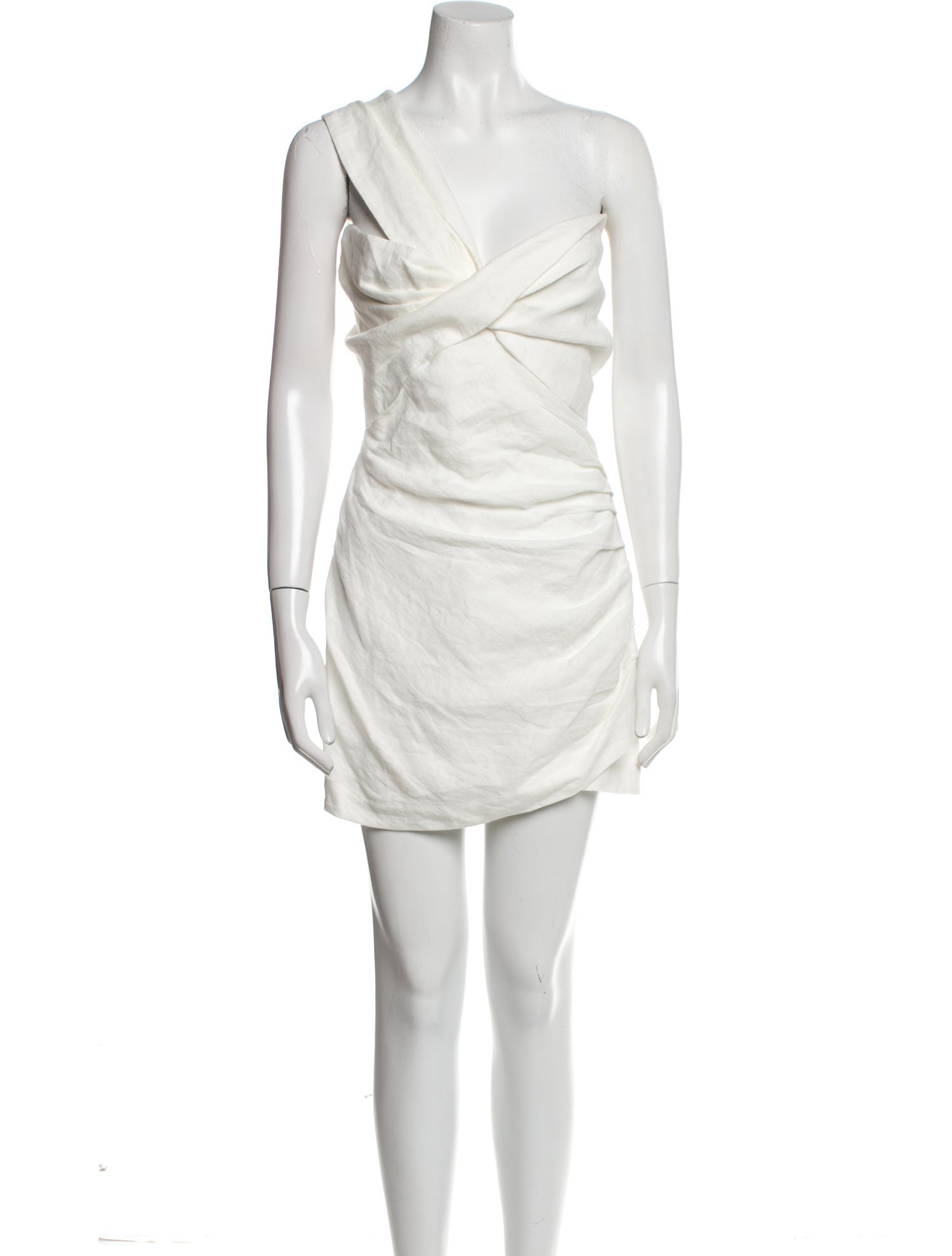 Just Bee Queen Linen One-Shoulder Romper